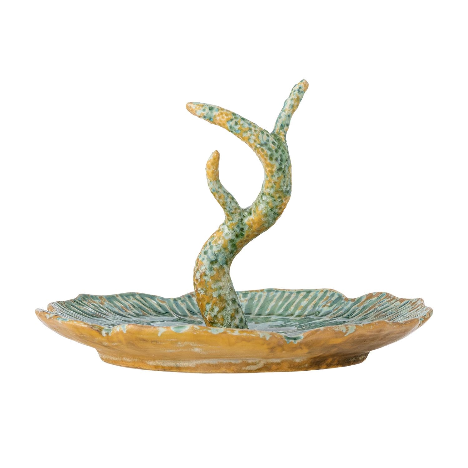 Litton Tablett, Grün, Steingut in Grün präsentiert im Onlineshop von KAQTU Design AG. Tablett ist von Bloomingville