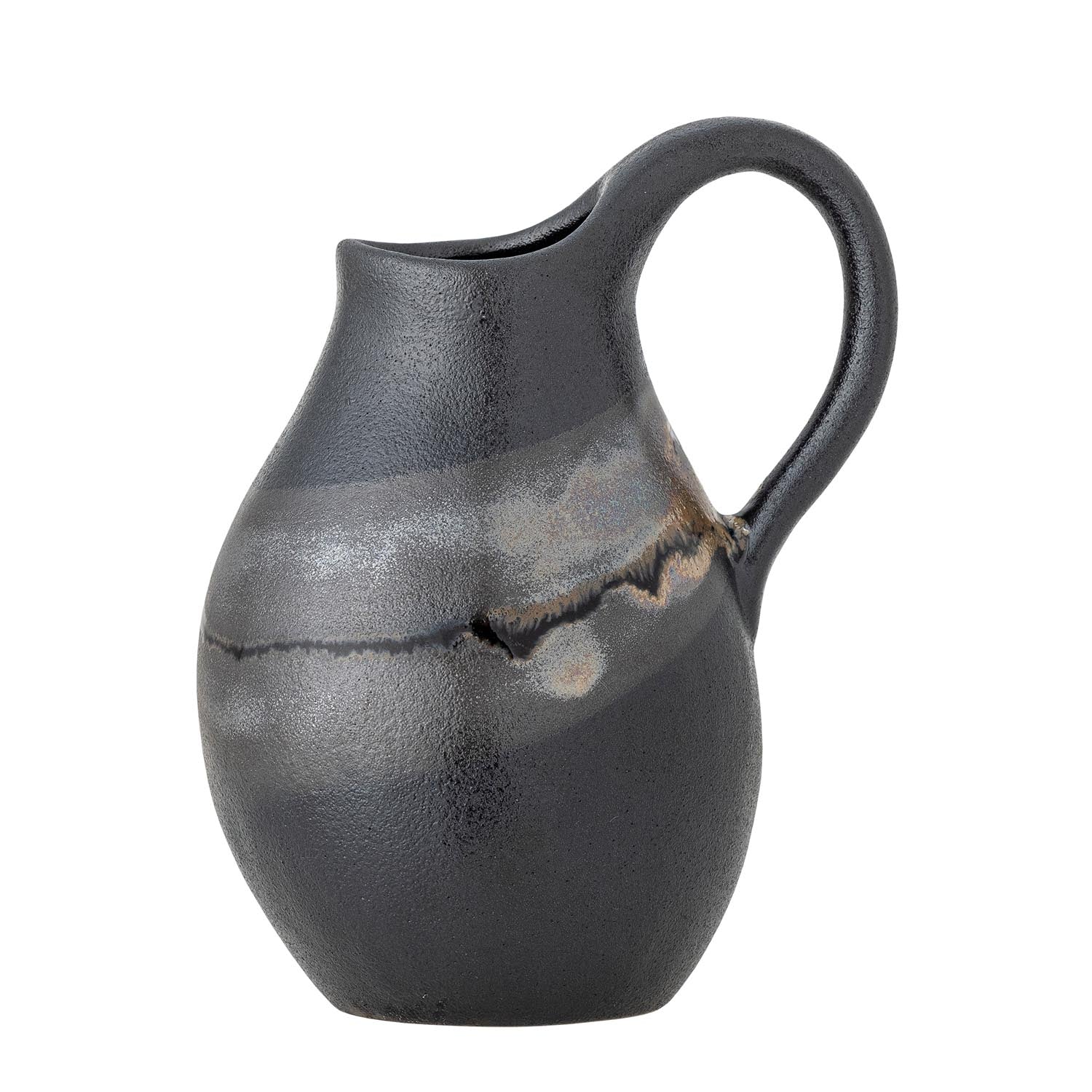 Alvena Vase, Braun, Steingut in Braun präsentiert im Onlineshop von KAQTU Design AG. Vase ist von Bloomingville