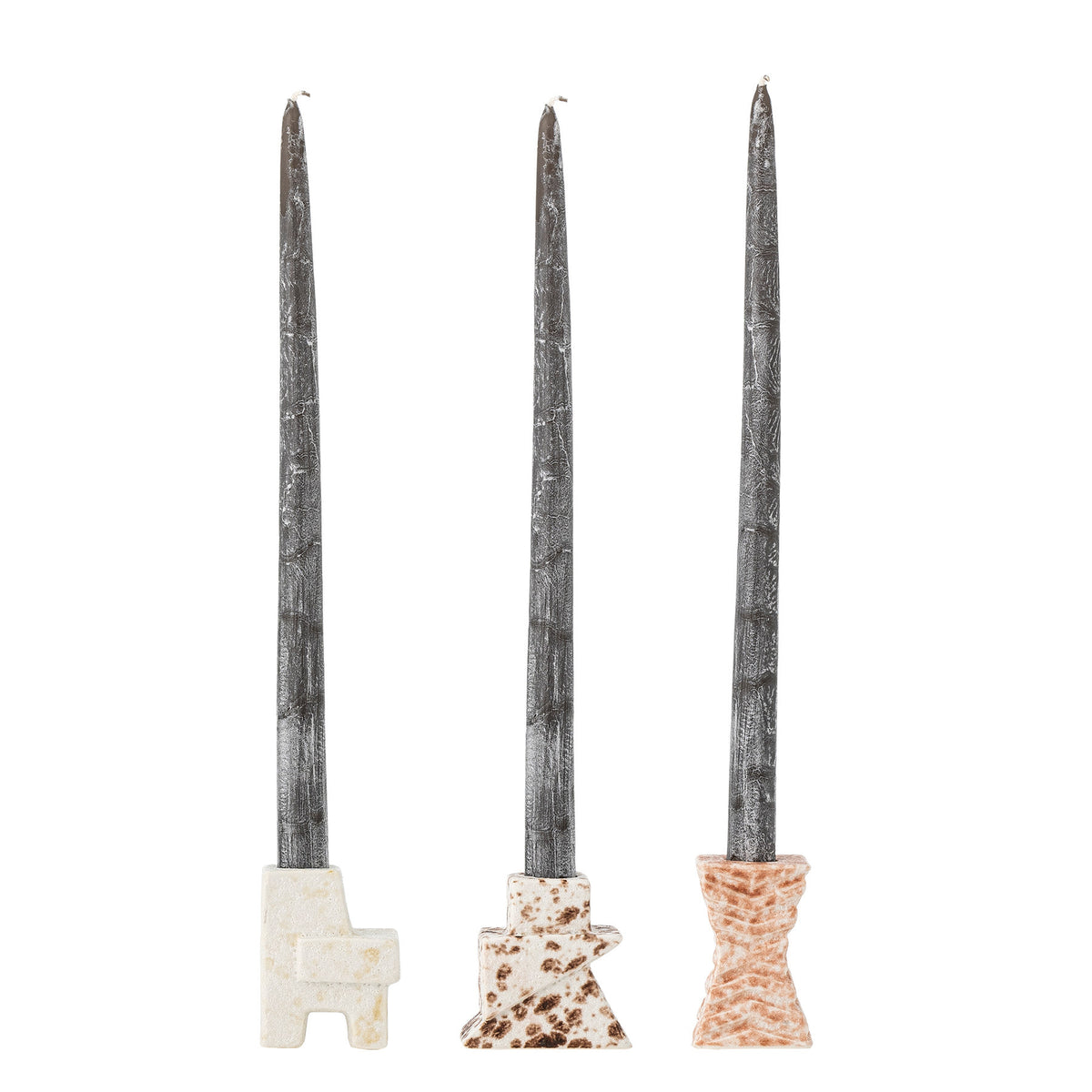 Blanchard Kerzenhalter, Natur, Steingut in Natur präsentiert im Onlineshop von KAQTU Design AG. Kerzenständer ist von Bloomingville