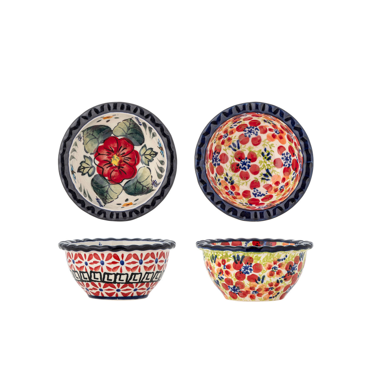 Florist Schale, Rot, Steingut in Rot präsentiert im Onlineshop von KAQTU Design AG. Schale ist von Creative Collection