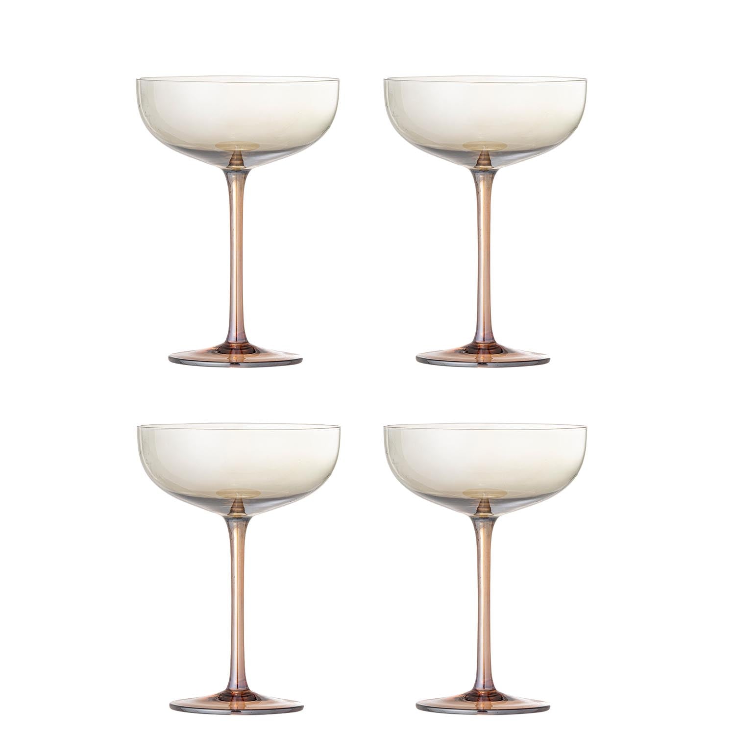 Aston Cocktailglas, Bronze, Glas in Bronze präsentiert im Onlineshop von KAQTU Design AG. Glas ist von Bloomingville