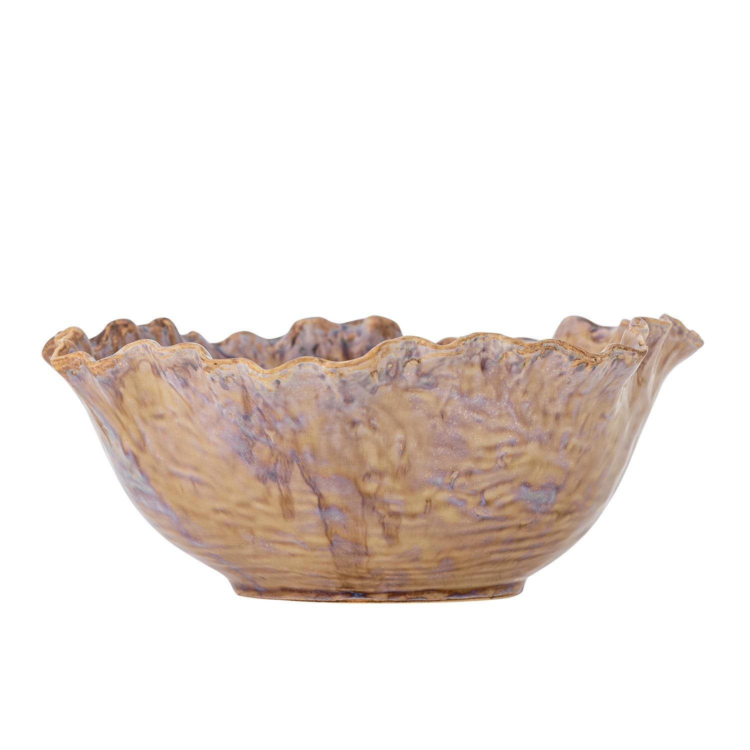 Entdecken Sie die Nash Schale von Bloomingville – ein einzigartiges Steingut-Design mit reaktiver Glasur, ideal für stilvolle Anlässe.