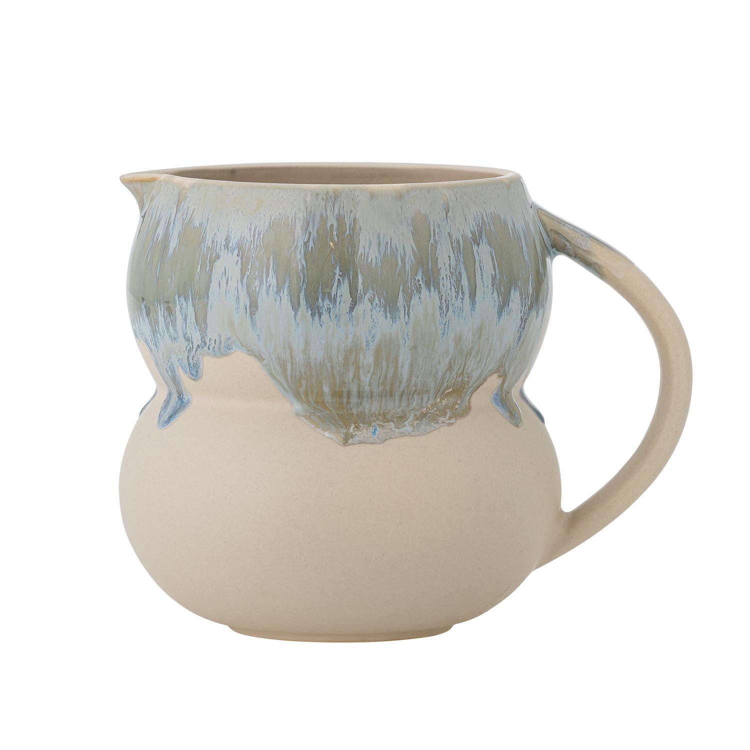 Luna Milchkännchen, Blau, Steingut in Blau präsentiert im Onlineshop von KAQTU Design AG. Kanne ist von Bloomingville