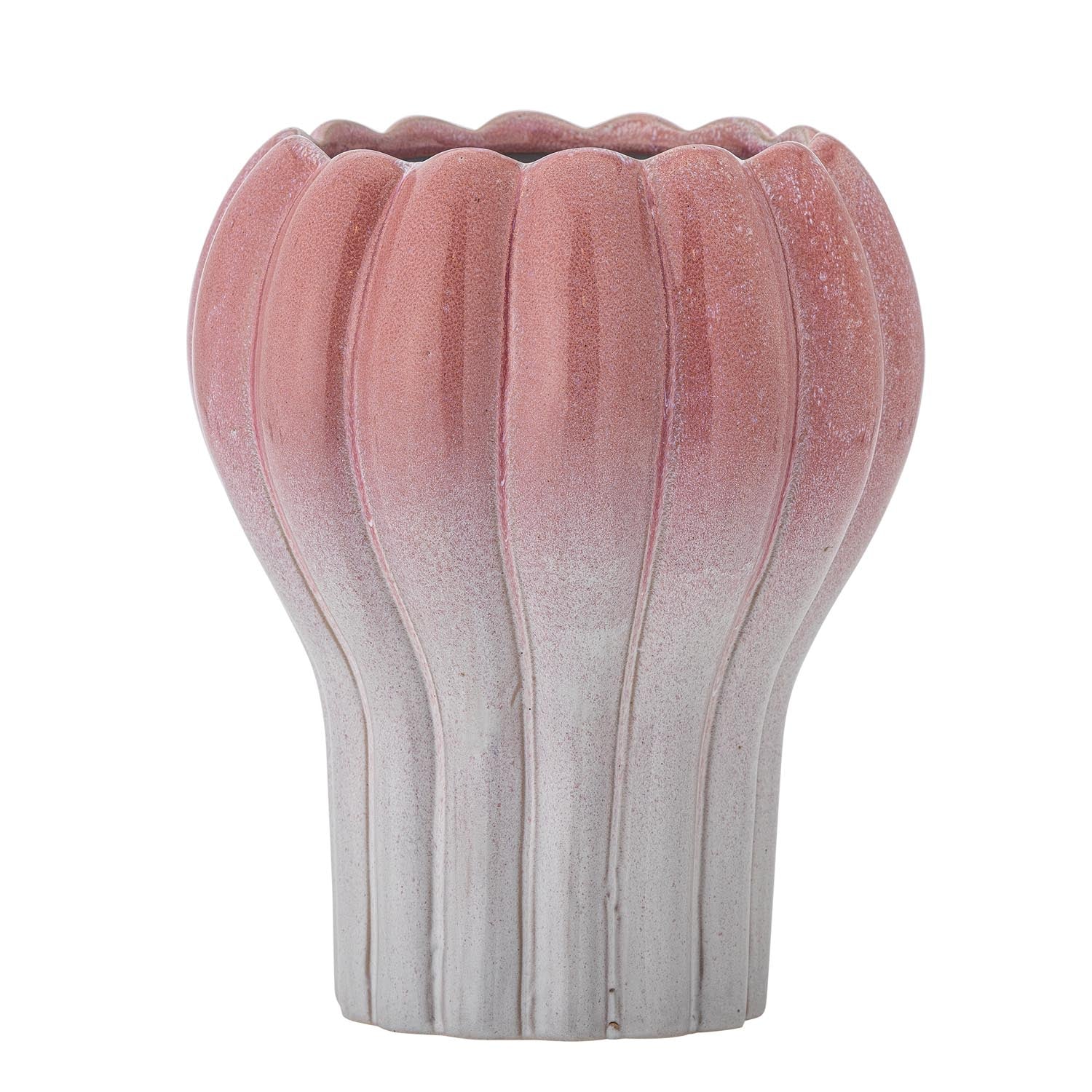 Kyla Blumentopf, Rose, Steingut in Rose präsentiert im Onlineshop von KAQTU Design AG. Blumentopf ist von Creative Collection