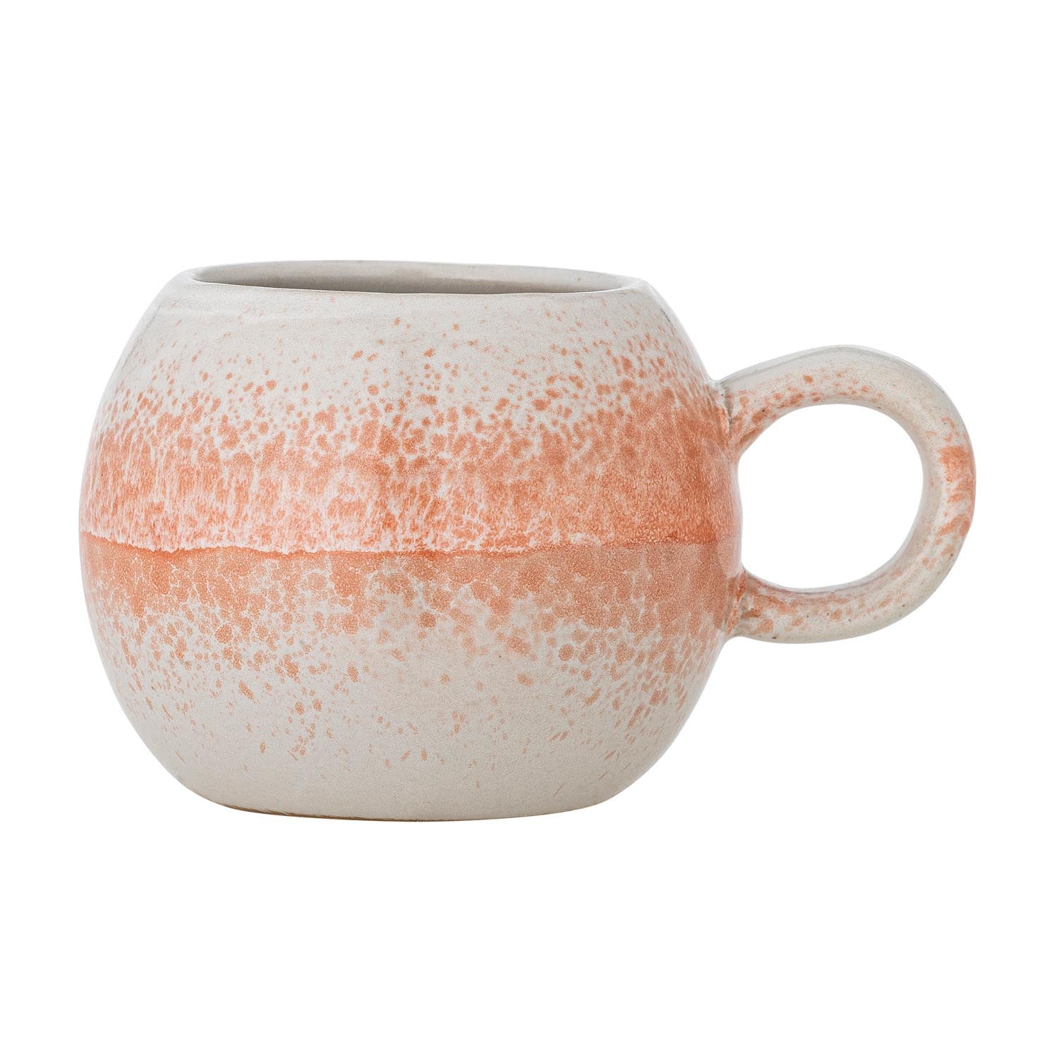 Paula Becher, Orange, Steingut in Orange präsentiert im Onlineshop von KAQTU Design AG. Tasse ist von Bloomingville
