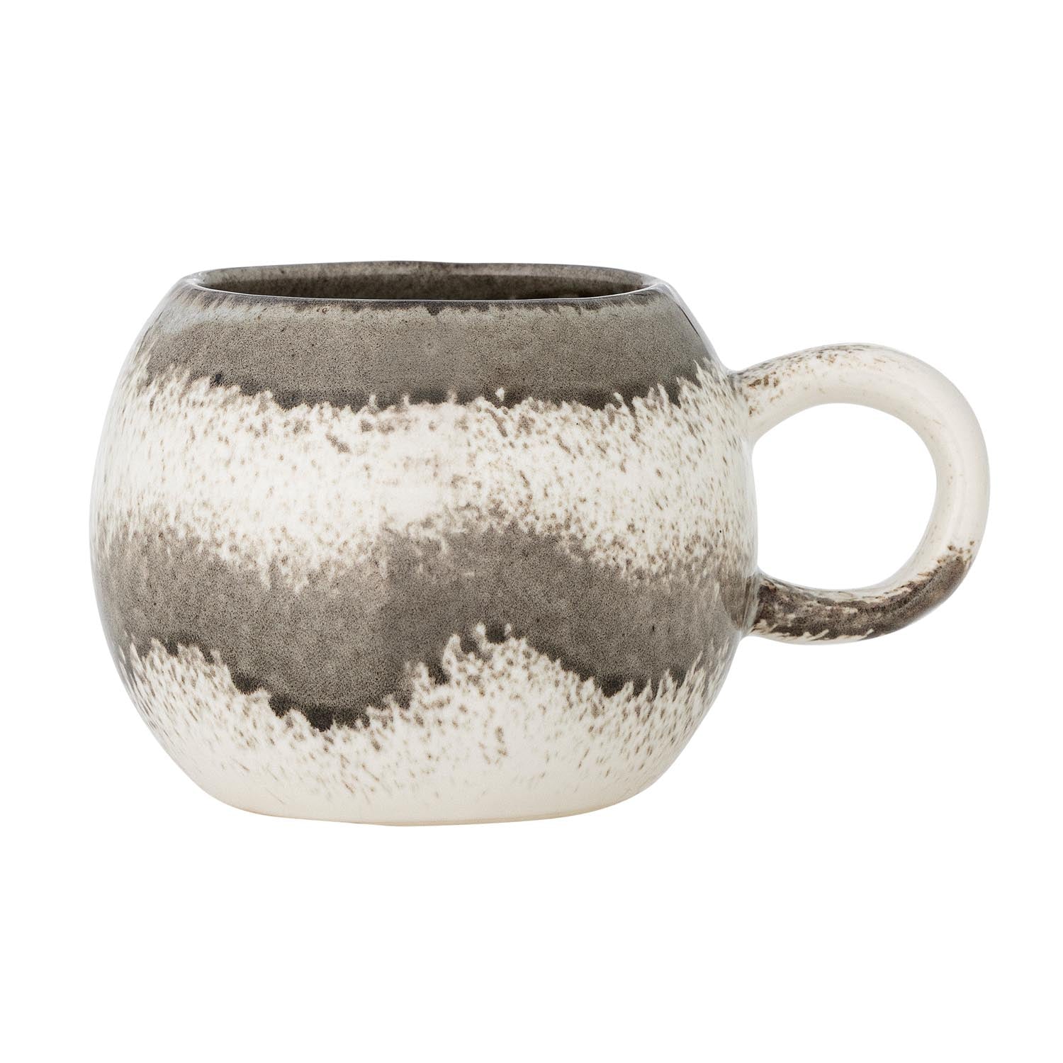 Paula Becher, Grau, Steingut in Grau präsentiert im Onlineshop von KAQTU Design AG. Tasse ist von Bloomingville