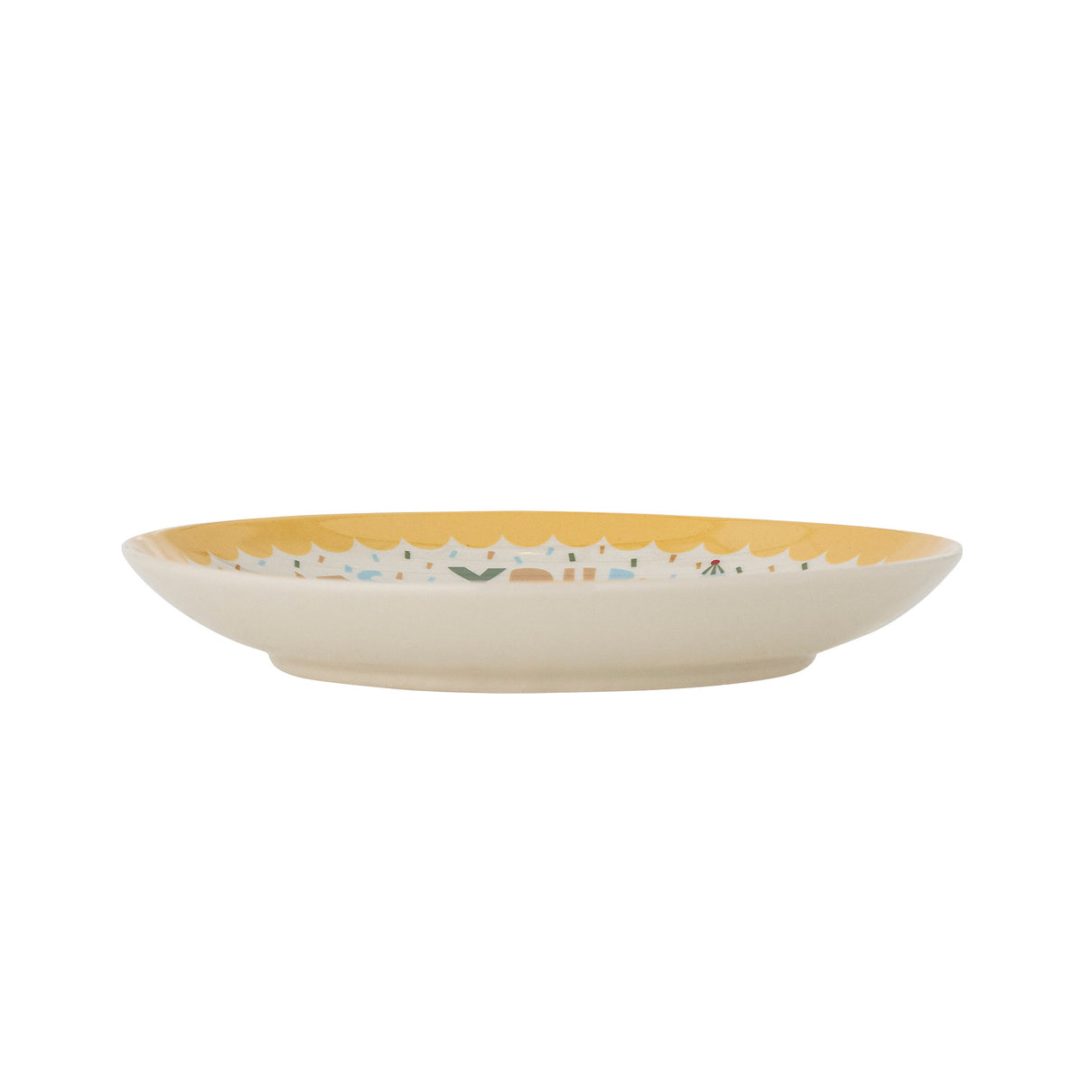 Celebrate Teller, Gelb, Steingut in Gelb präsentiert im Onlineshop von KAQTU Design AG. Teller ist von Bloomingville Mini