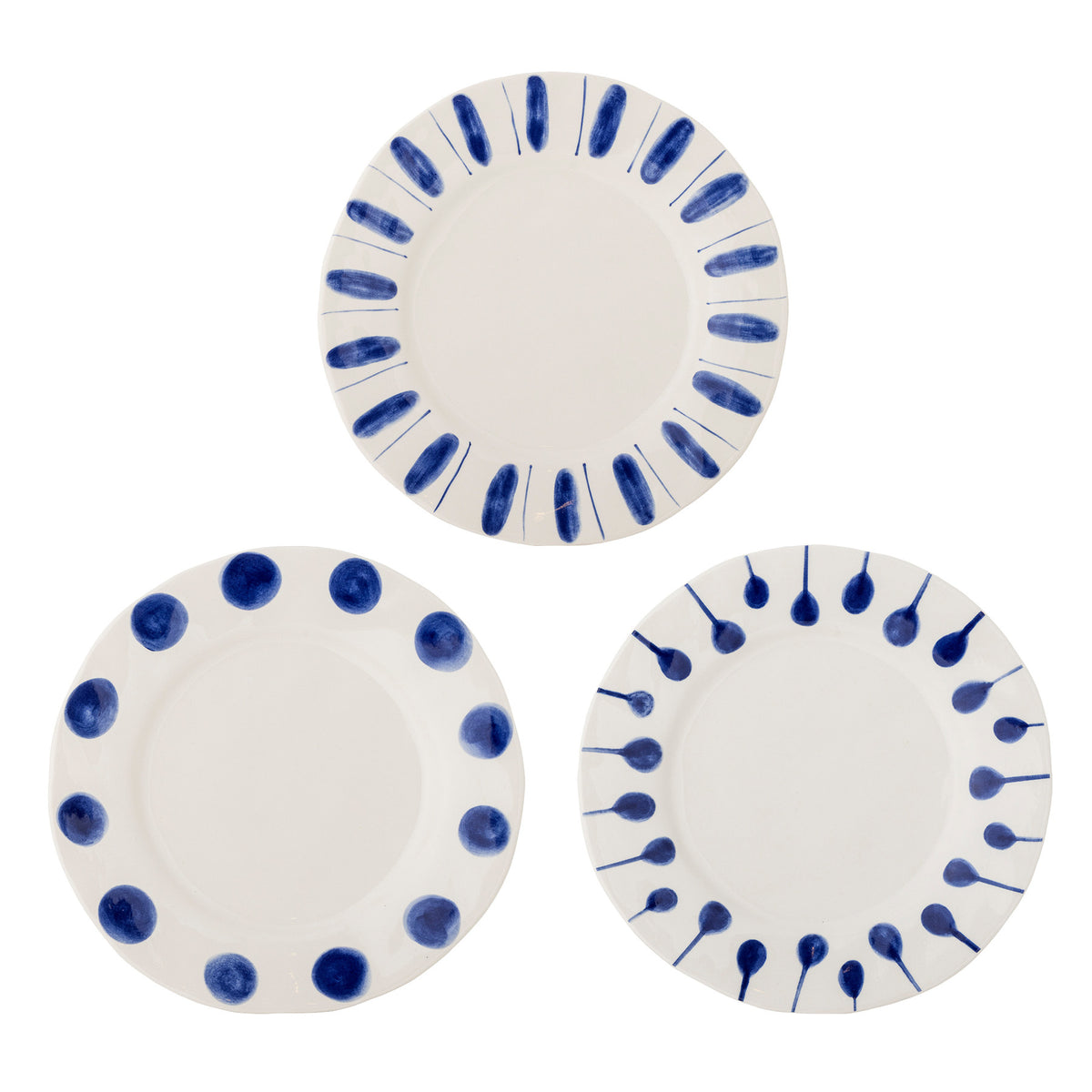 Linora Teller, Blau, Steingut in Blue präsentiert im Onlineshop von KAQTU Design AG. Teller ist von Creative Collection