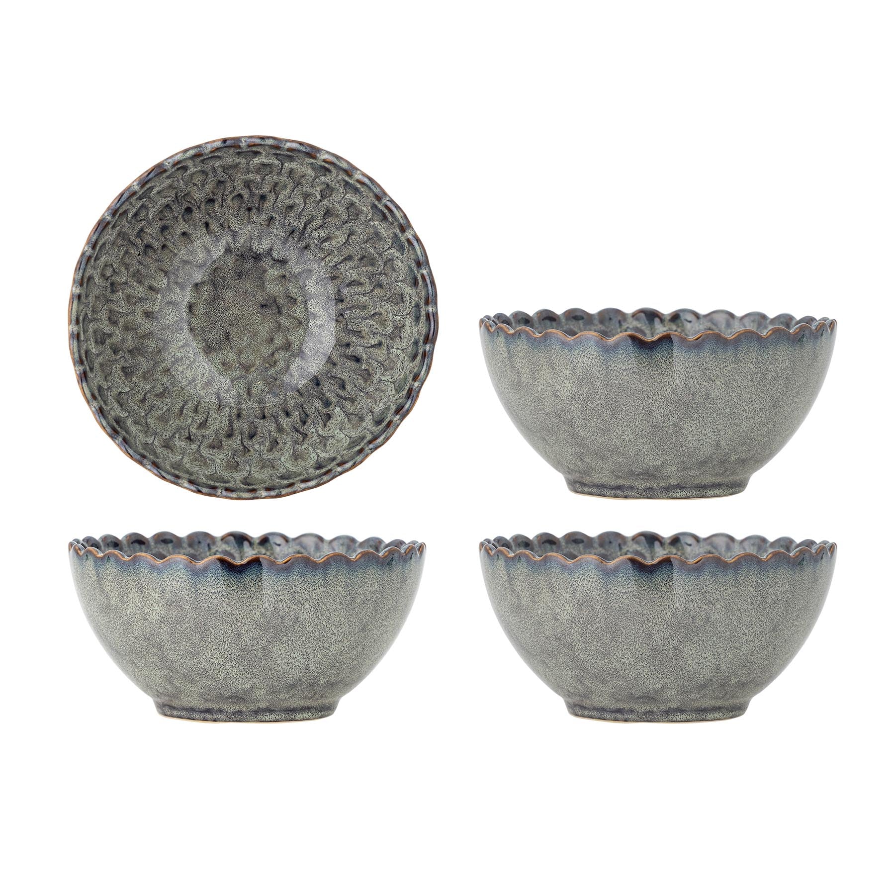 Katrina Schale, Grau, Steingut in Grey präsentiert im Onlineshop von KAQTU Design AG. Schale ist von Creative Collection