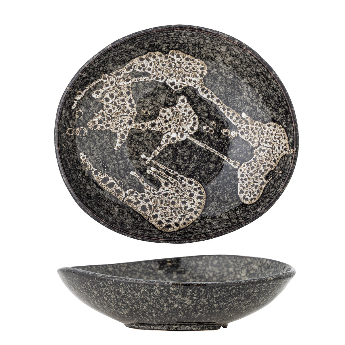 Sway Schale, Grau, Steingut in Grey präsentiert im Onlineshop von KAQTU Design AG. Schale ist von Creative Collection