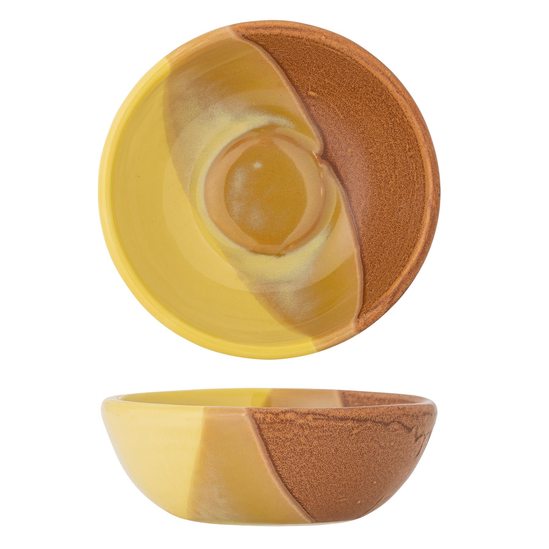 Paula Schale, Gelb, Steingut in Yellow präsentiert im Onlineshop von KAQTU Design AG. Schale ist von Bloomingville