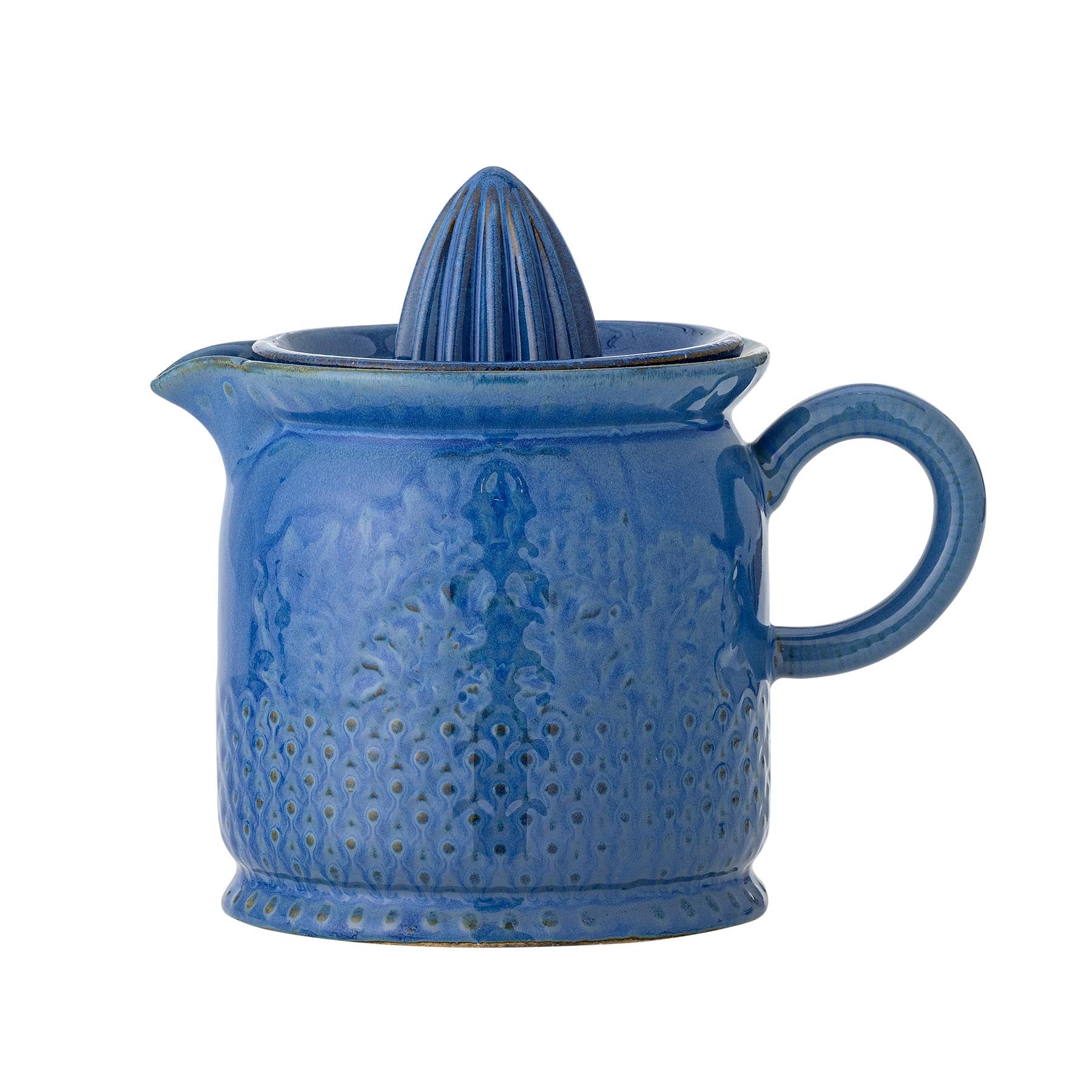 Liselu Zitronensaftpresse, Blau, Steingut in Blue präsentiert im Onlineshop von KAQTU Design AG. Küchenhelfer ist von Creative Collection