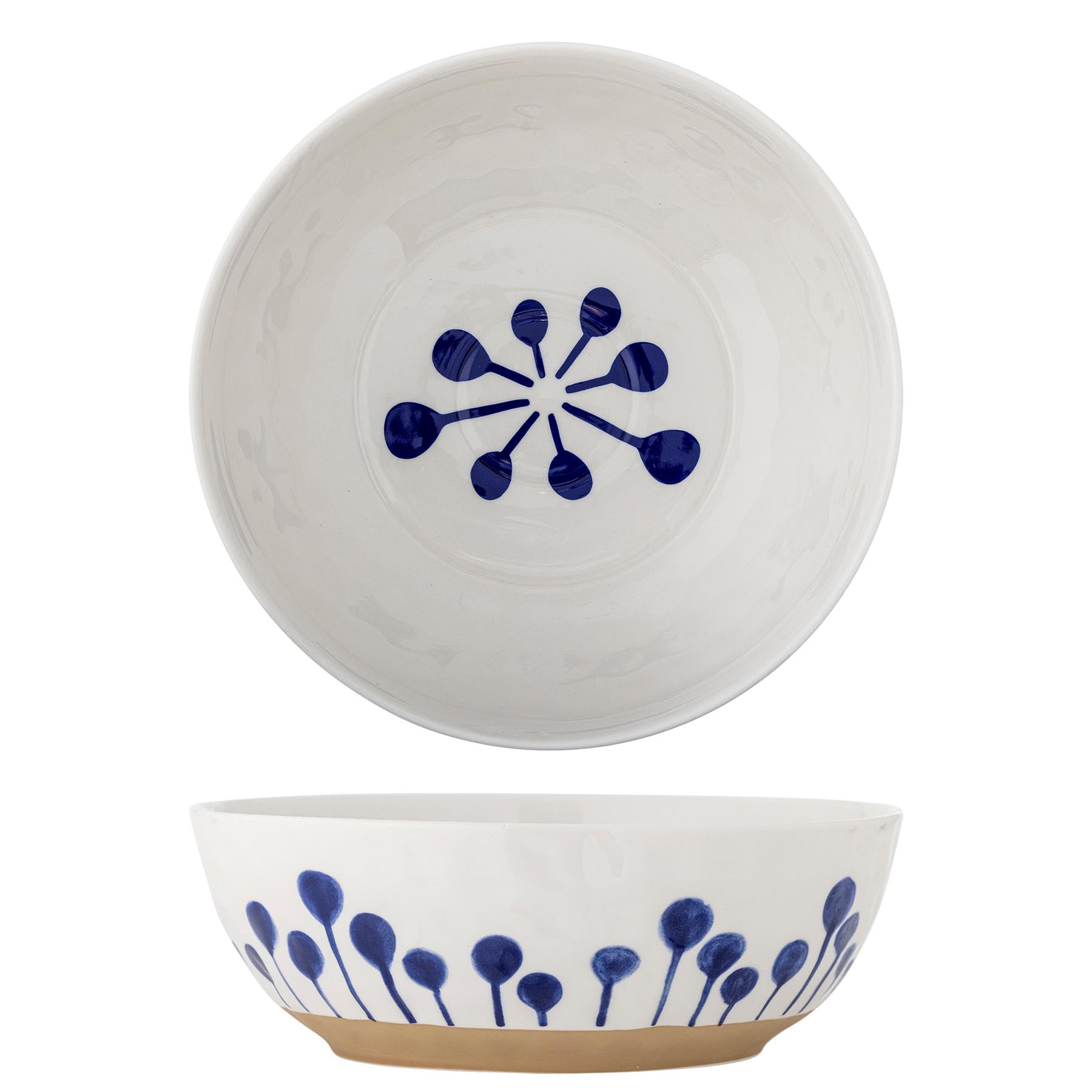 Linora Schale, Blau, Steingut in Blue präsentiert im Onlineshop von KAQTU Design AG. Schale ist von Creative Collection