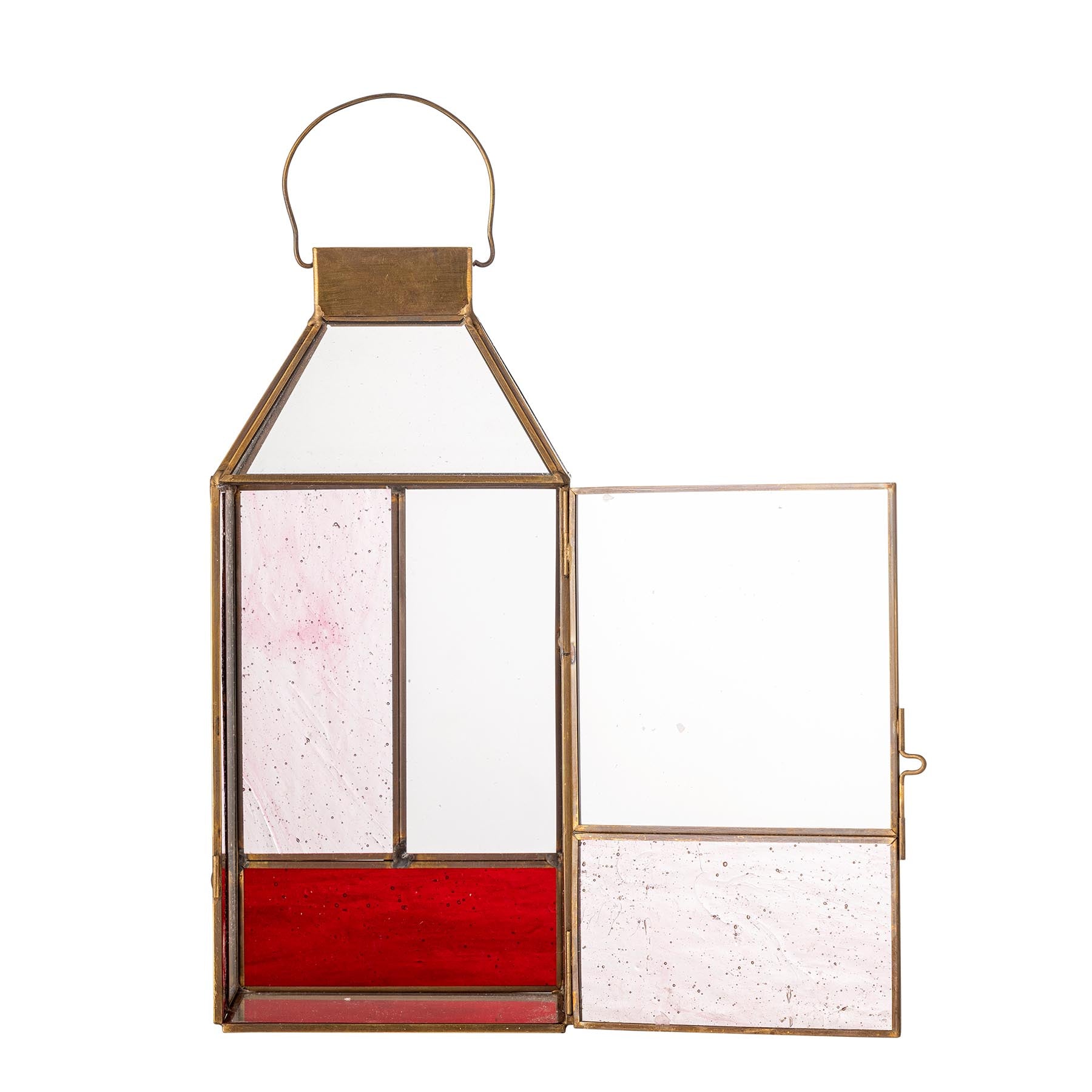 Drew Laterne, Rose, Glas in Rose präsentiert im Onlineshop von KAQTU Design AG. Laterne ist von Bloomingville