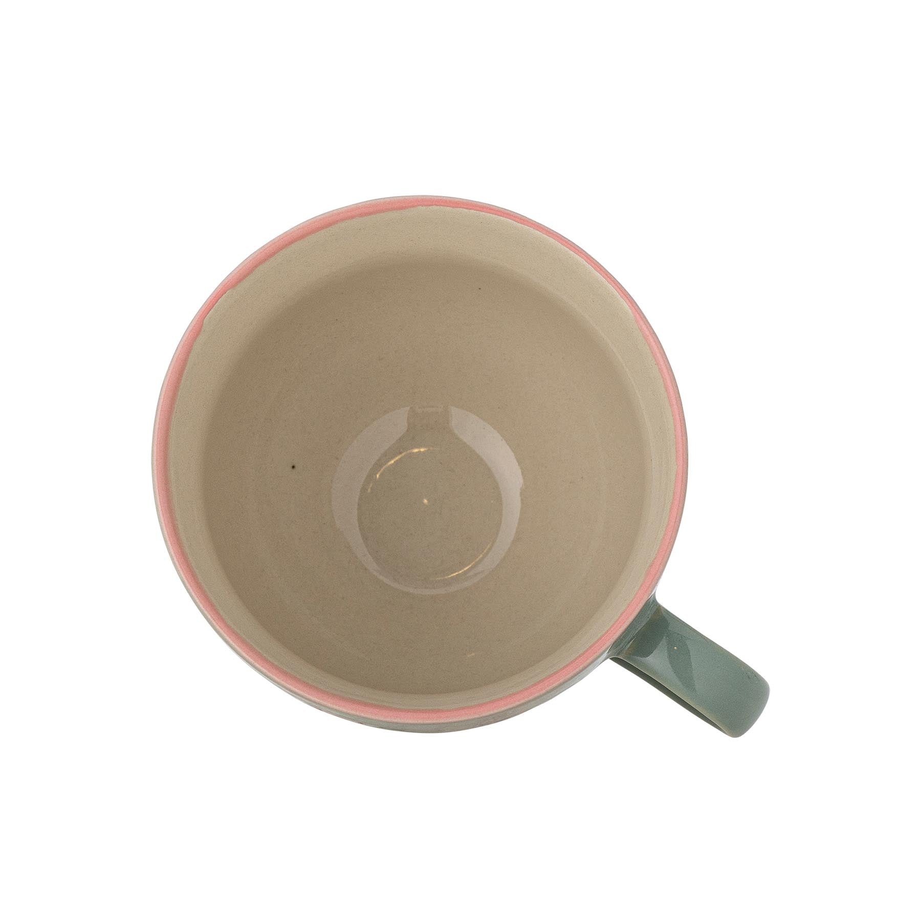 Rosalynde Becher, Grün, Steingut in Green präsentiert im Onlineshop von KAQTU Design AG. Tasse ist von Creative Collection