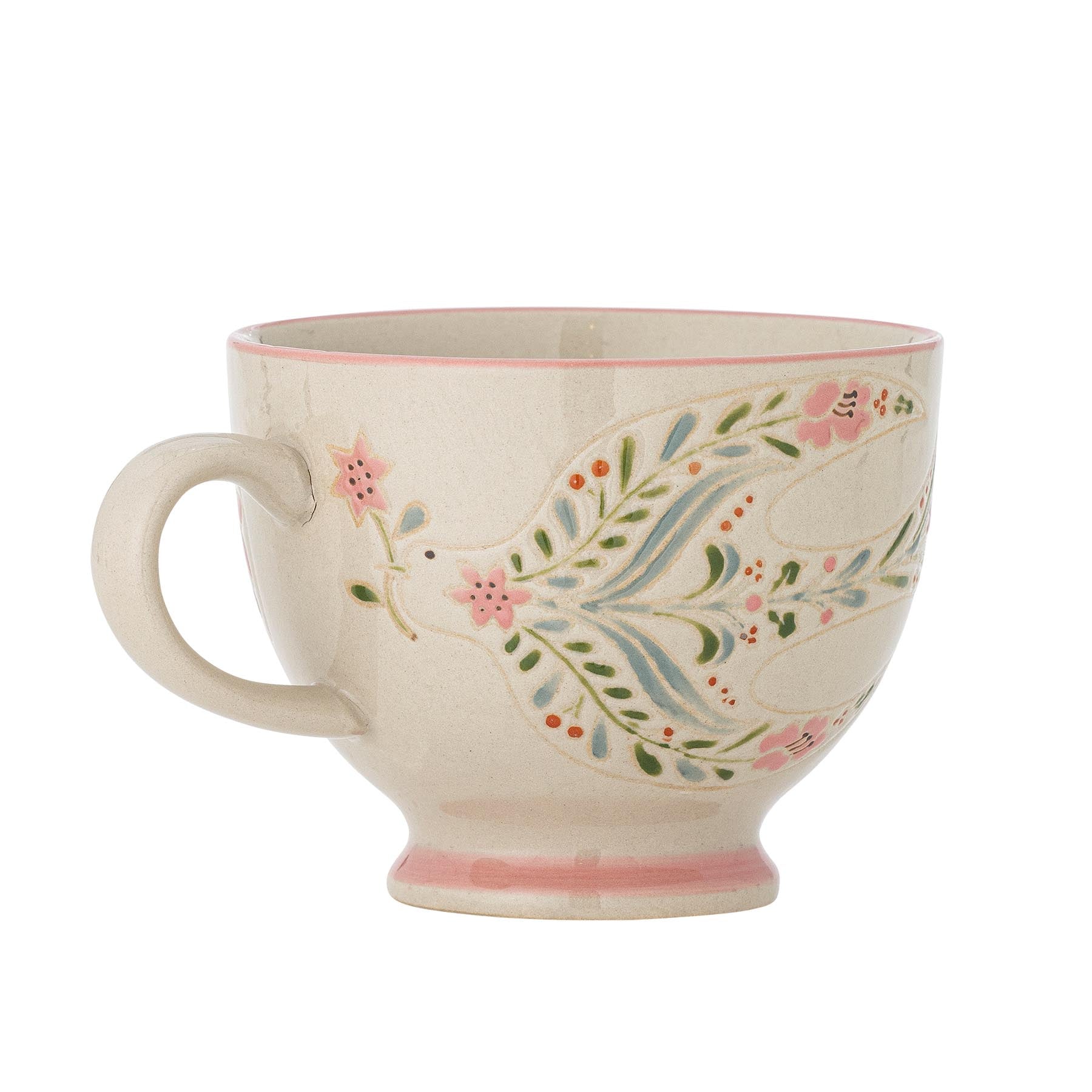 Rosalynde Becher, Weiß, Steingut in White präsentiert im Onlineshop von KAQTU Design AG. Tasse ist von Creative Collection