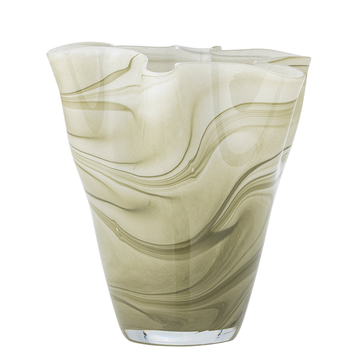 Toryn Vase, Grün, Glas in Green präsentiert im Onlineshop von KAQTU Design AG. Vase ist von Creative Collection