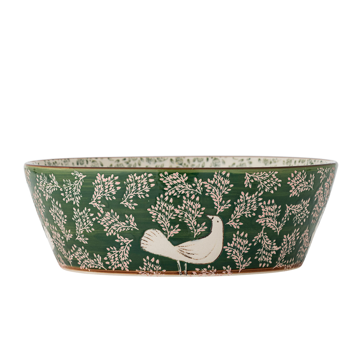 Hezha Schale, Grün, Steingut in Green präsentiert im Onlineshop von KAQTU Design AG. Schale ist von Bloomingville