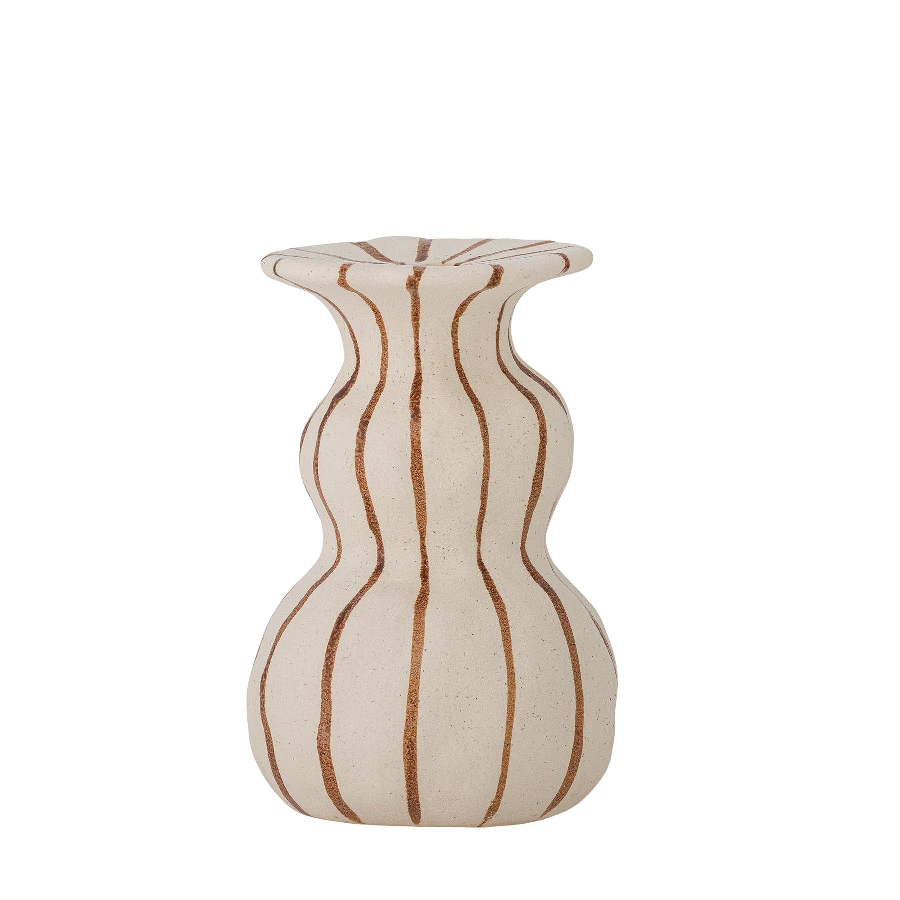 Byron Kerzenhalter, Braun, Steingut in Brown präsentiert im Onlineshop von KAQTU Design AG. Kerzenständer ist von Creative Collection