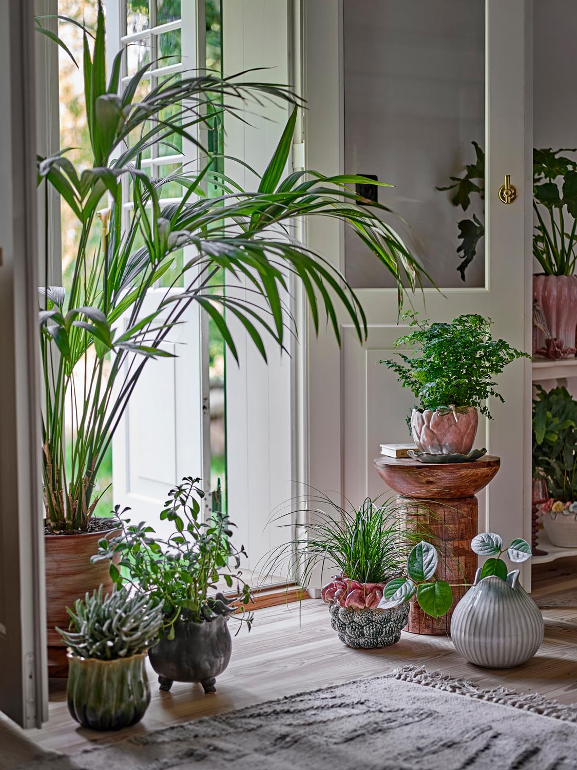 Jenner Blumentopf, Grün, Steingut in Green präsentiert im Onlineshop von KAQTU Design AG. Pflanzentopf Outdoor ist von Creative Collection