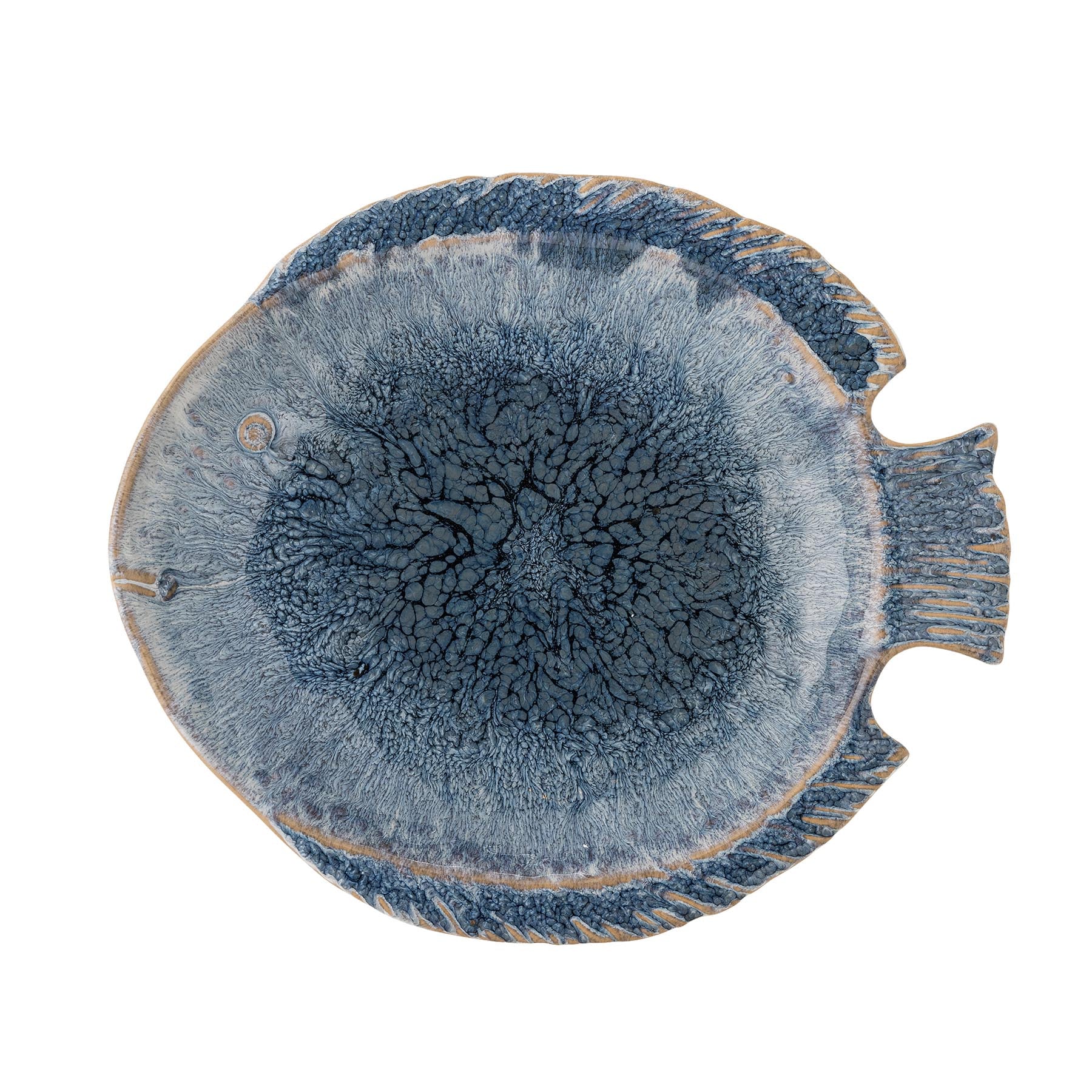 Fae Servierplatte, Blau, Steingut in Blue präsentiert im Onlineshop von KAQTU Design AG. Käsezubehör ist von Creative Collection