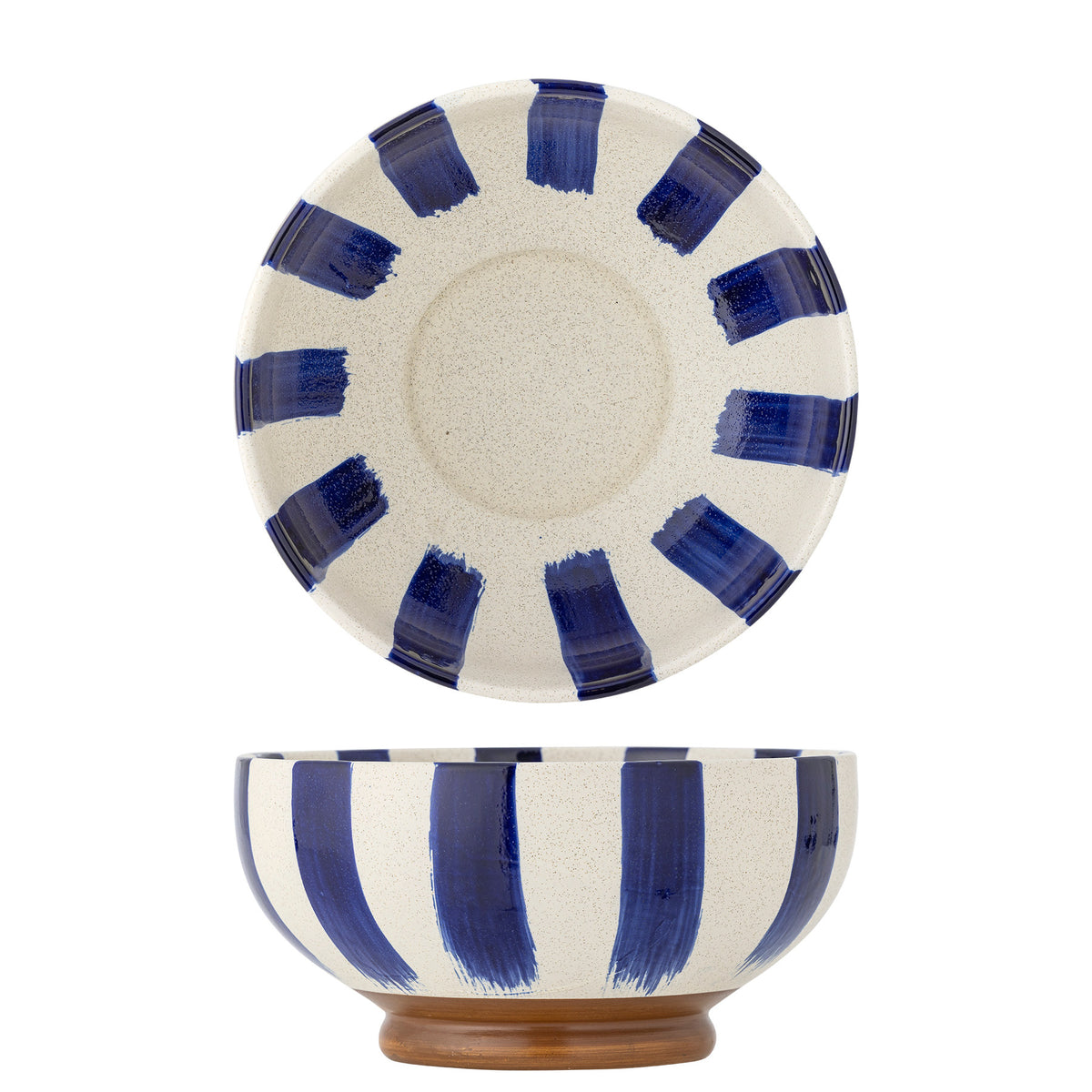 Shakti Schale, Blau, Steingut in Blue präsentiert im Onlineshop von KAQTU Design AG. Schale ist von Creative Collection