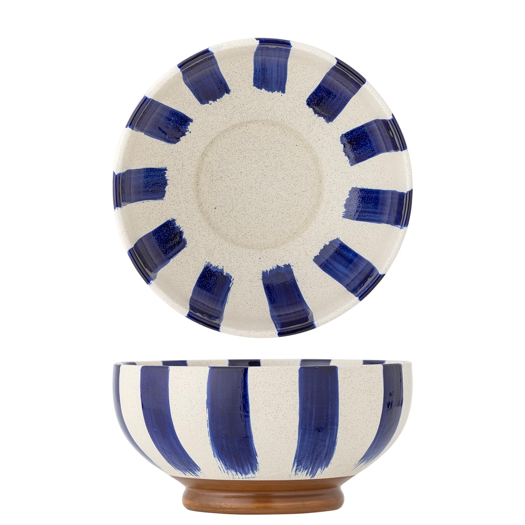 Shakti Schale, Blau, Steingut in Blue präsentiert im Onlineshop von KAQTU Design AG. Schale ist von Creative Collection
