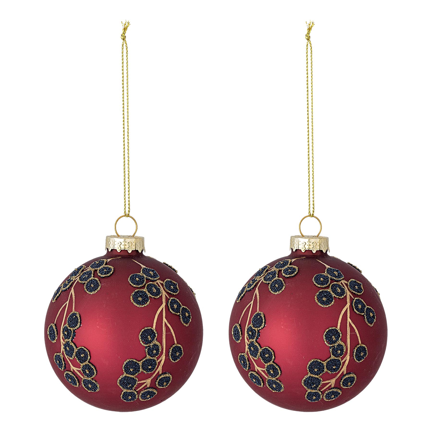 Camia Ornament, Rot, Glas in Red präsentiert im Onlineshop von KAQTU Design AG. Ornament ist von Bloomingville