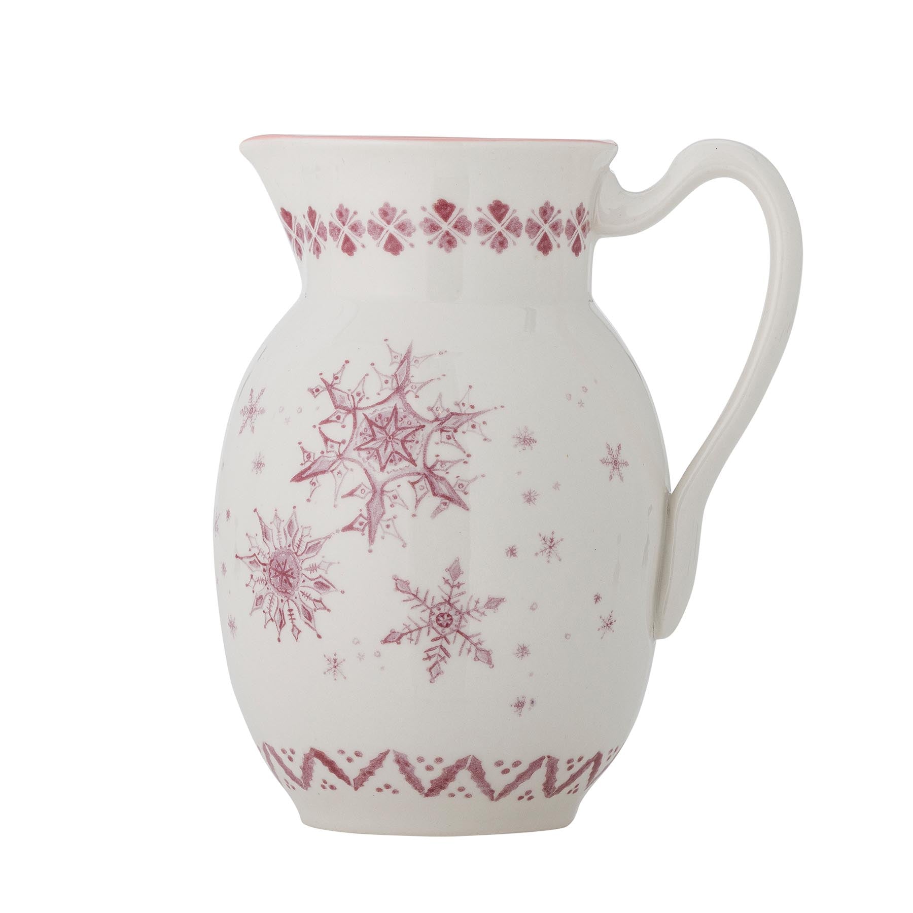 Wonderland Krug, Rose, Steingut in Rose präsentiert im Onlineshop von KAQTU Design AG. Kanne ist von Bloomingville
