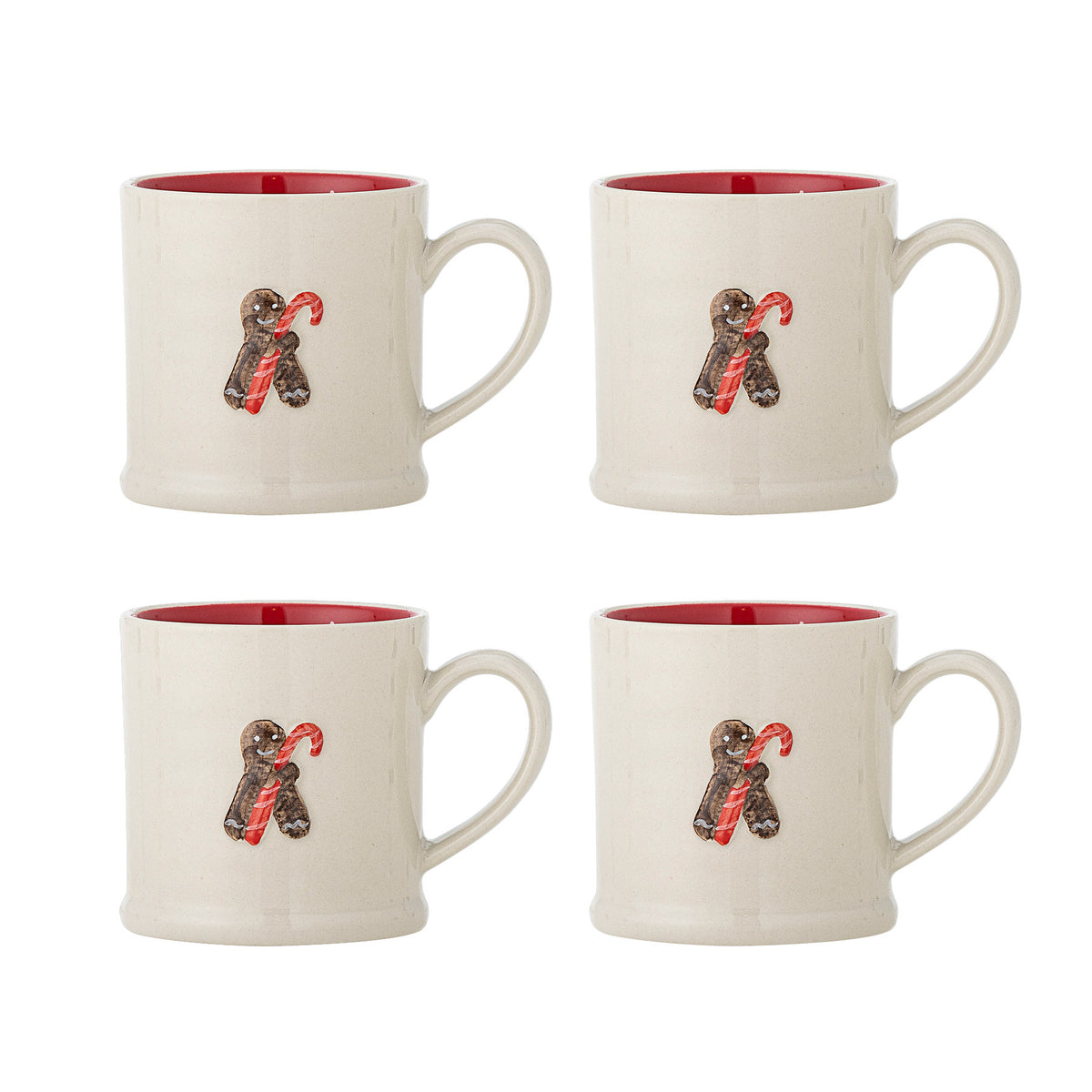 Kenai Tasse, Rot, Steingut in Red präsentiert im Onlineshop von KAQTU Design AG. Tasse ist von Bloomingville