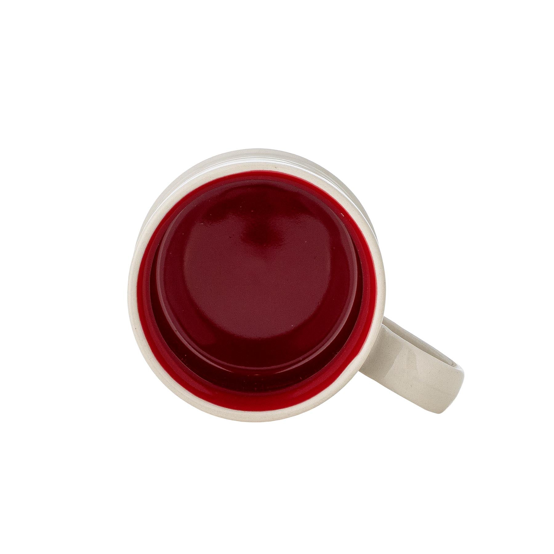 Kenai Tasse, Rot, Steingut in Red präsentiert im Onlineshop von KAQTU Design AG. Tasse ist von Bloomingville