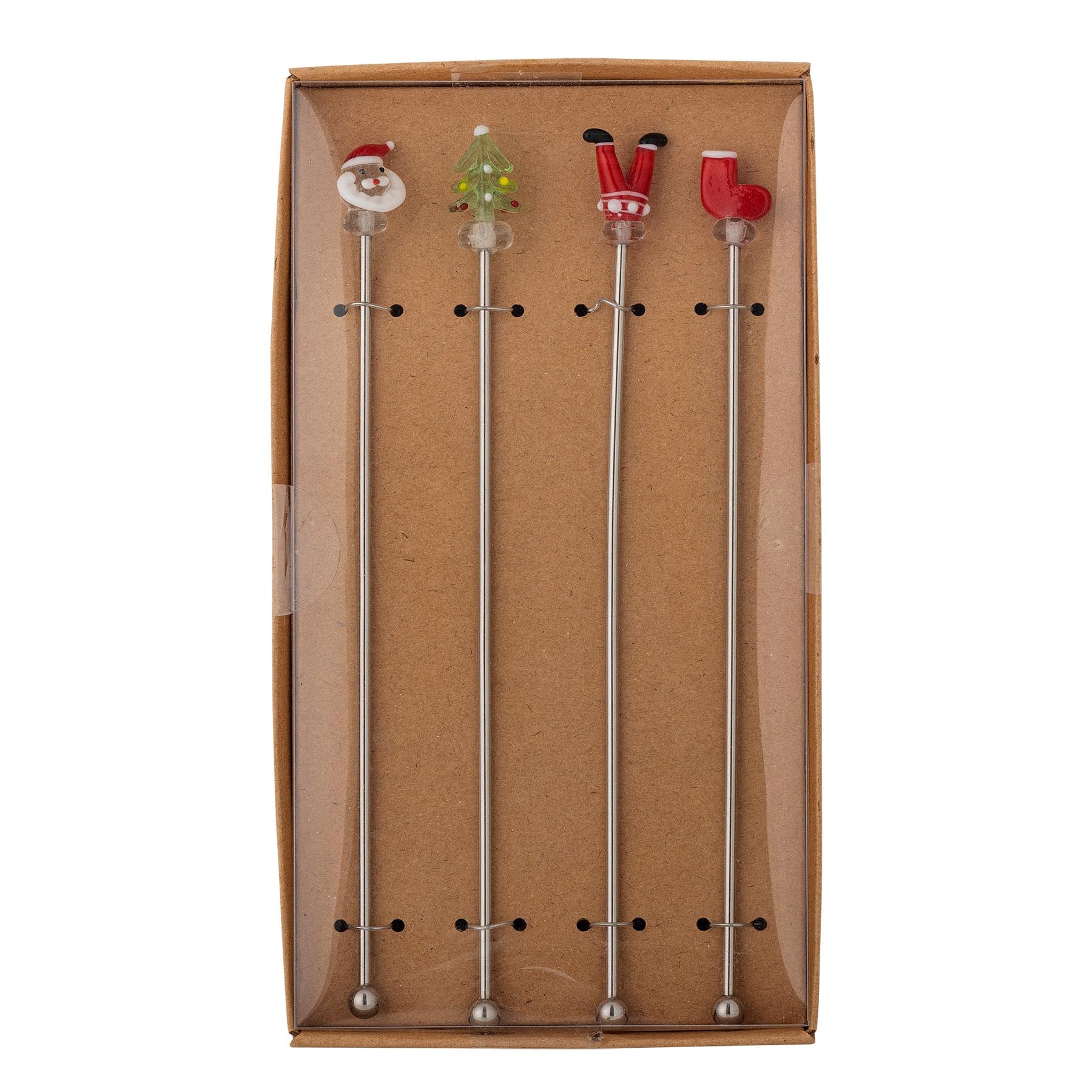 Misa Cocktail Rührstäbchen, Rot, Glas in Red präsentiert im Onlineshop von KAQTU Design AG. Barzubehör ist von Bloomingville