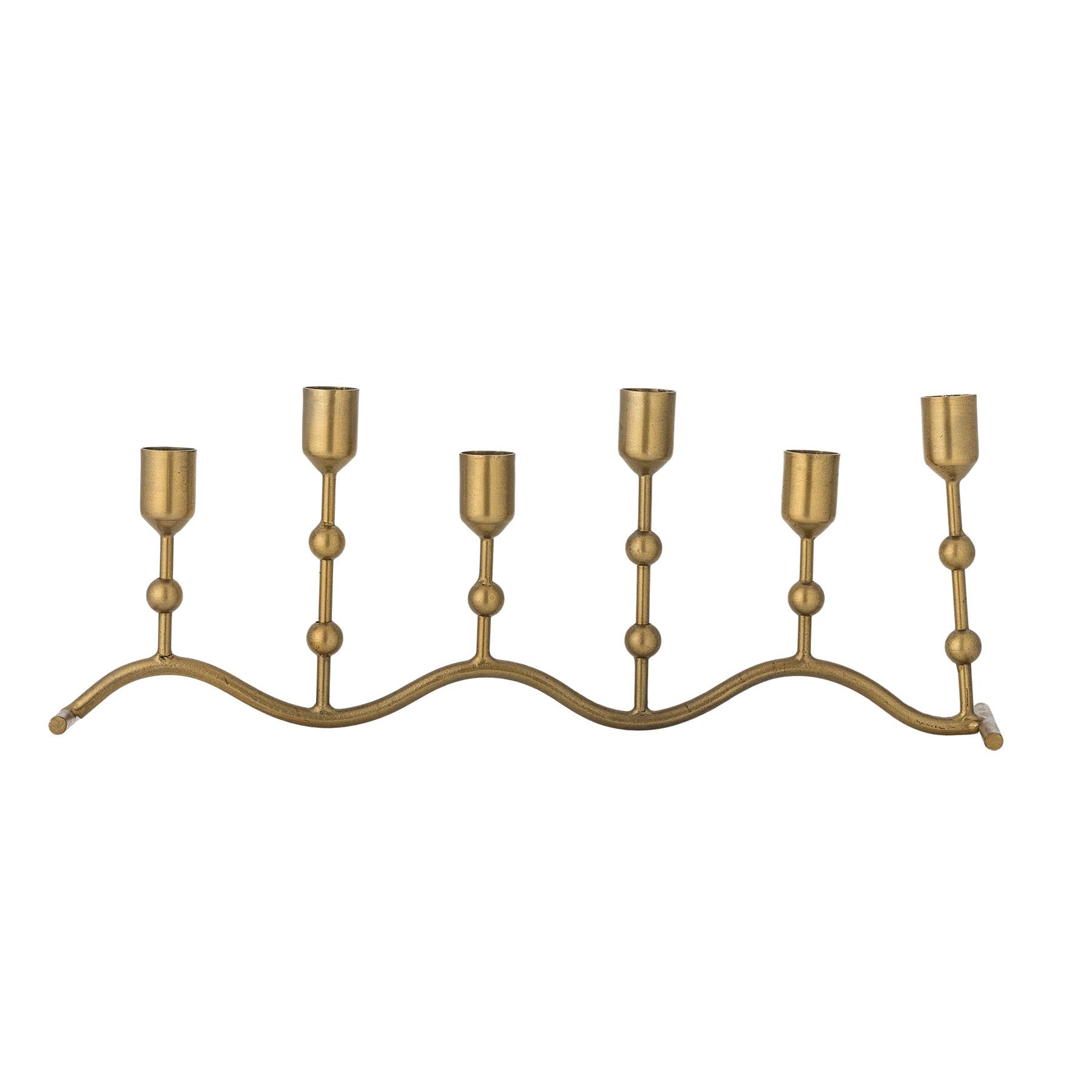 Kiri Kerzenhalter, Brass, Metall in Brass präsentiert im Onlineshop von KAQTU Design AG. Kerzenständer ist von Bloomingville