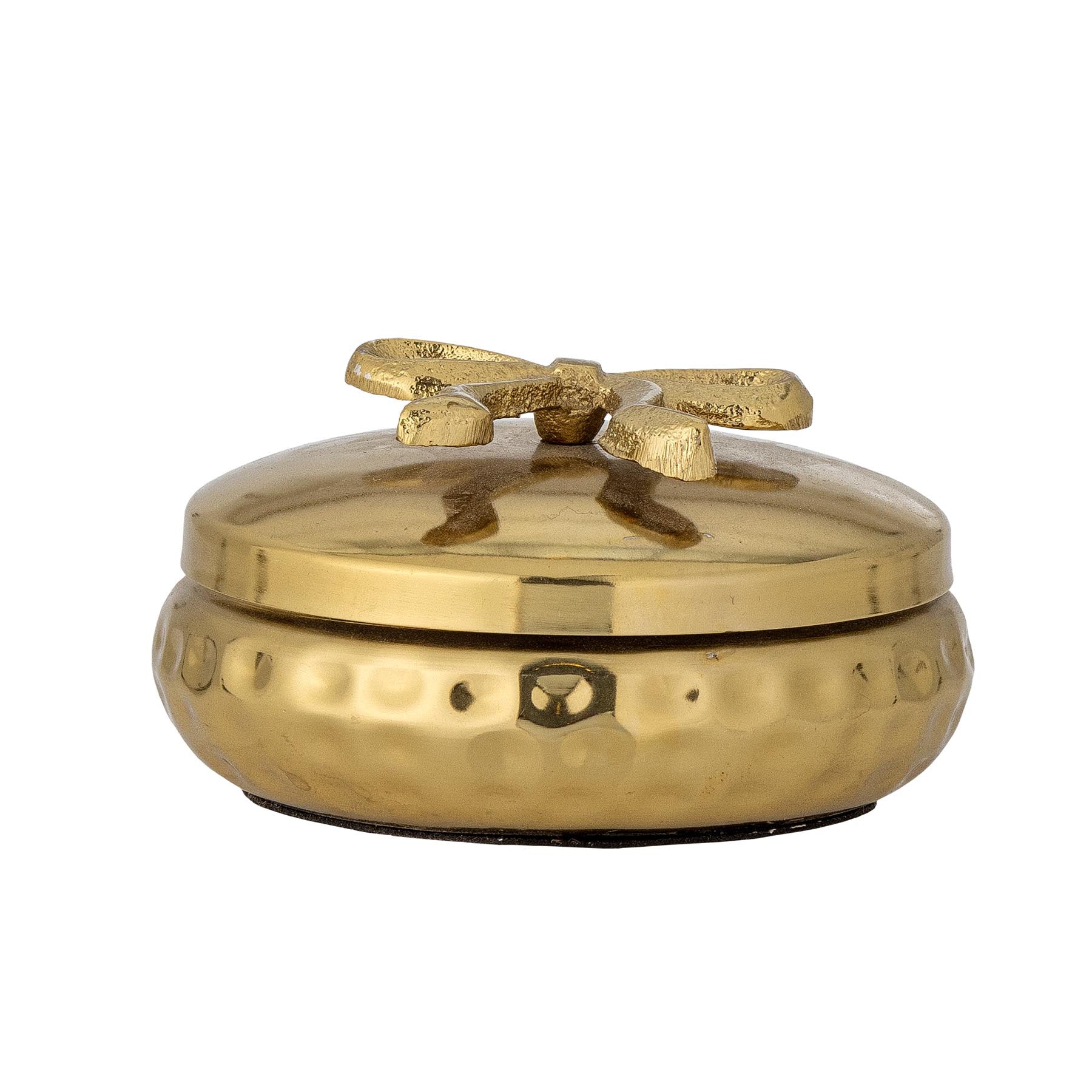Meera Gefäß mit Deckel, Gold, Metall in Gold präsentiert im Onlineshop von KAQTU Design AG. Kanne ist von Bloomingville