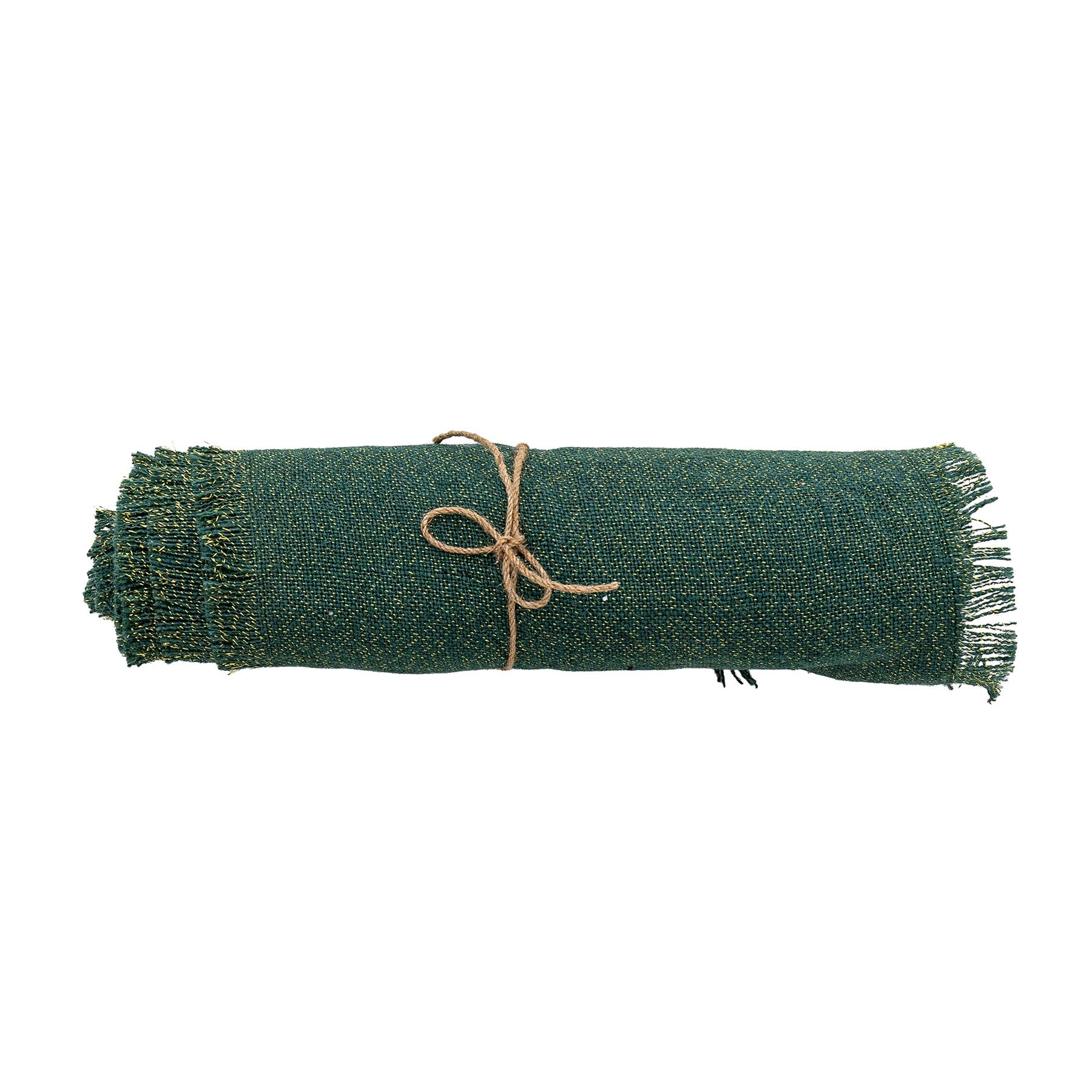 Janavi Tischläufer, Grün, Jute in Green präsentiert im Onlineshop von KAQTU Design AG. Pfannenuntersatz ist von Bloomingville