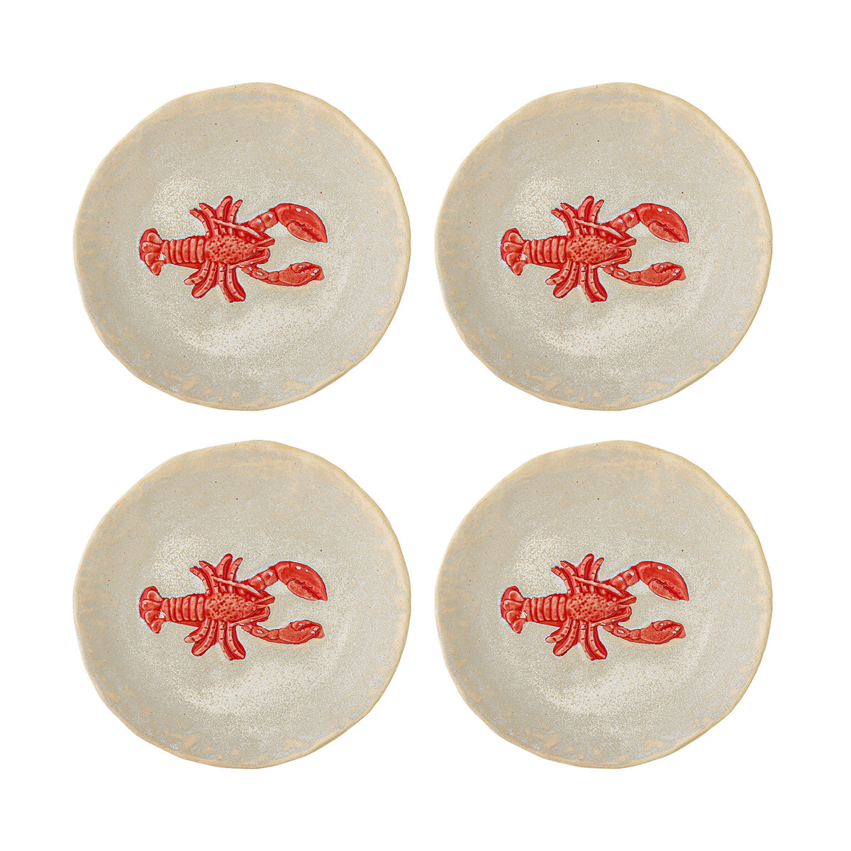 Hadden Teller, Rot, Steingut in Red präsentiert im Onlineshop von KAQTU Design AG. Teller ist von Creative Collection