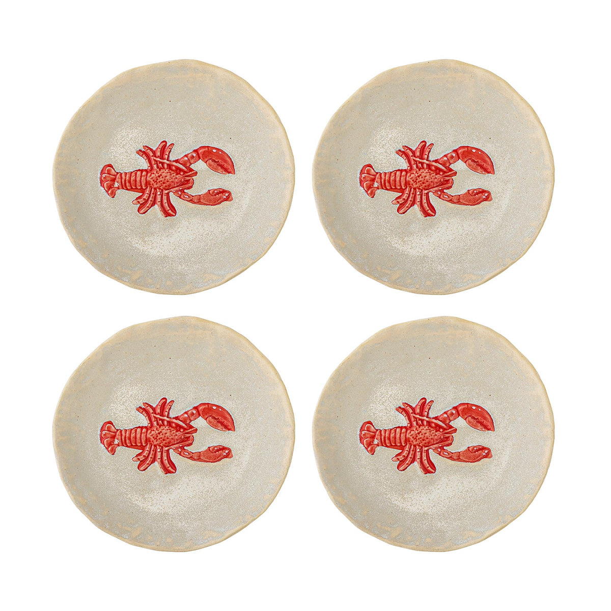 Hadden Teller, Rot, Steingut in Red präsentiert im Onlineshop von KAQTU Design AG. Teller ist von Creative Collection