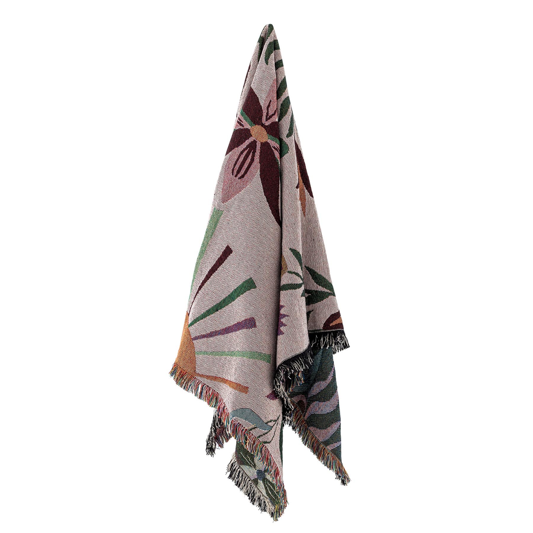 Yash Decke, Bunt, Recycelte Baumwolle in Multi präsentiert im Onlineshop von KAQTU Design AG. Bettüberwurf ist von Creative Collection