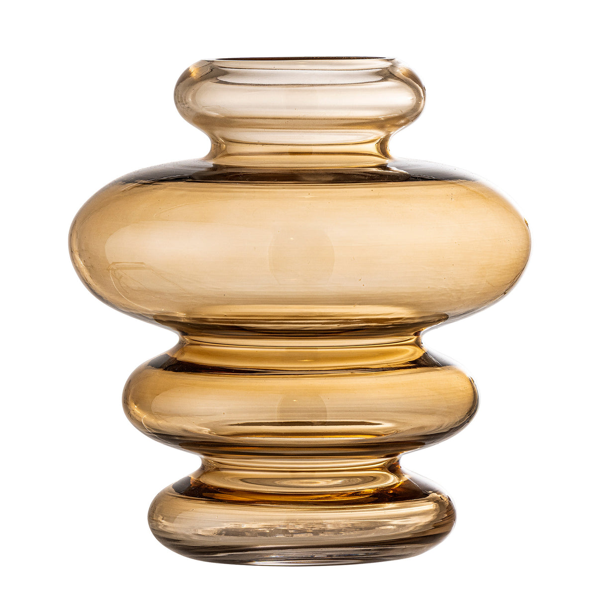 Kayn Vase, Gelb, Glas in Yellow präsentiert im Onlineshop von KAQTU Design AG. Vase ist von Bloomingville