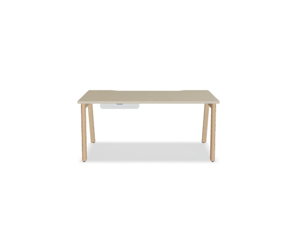 Ogi B BOB260 - Schreibtisch in Weiss Pastell präsentiert im Onlineshop von KAQTU Design AG. Schreibtisch ist von Mdd