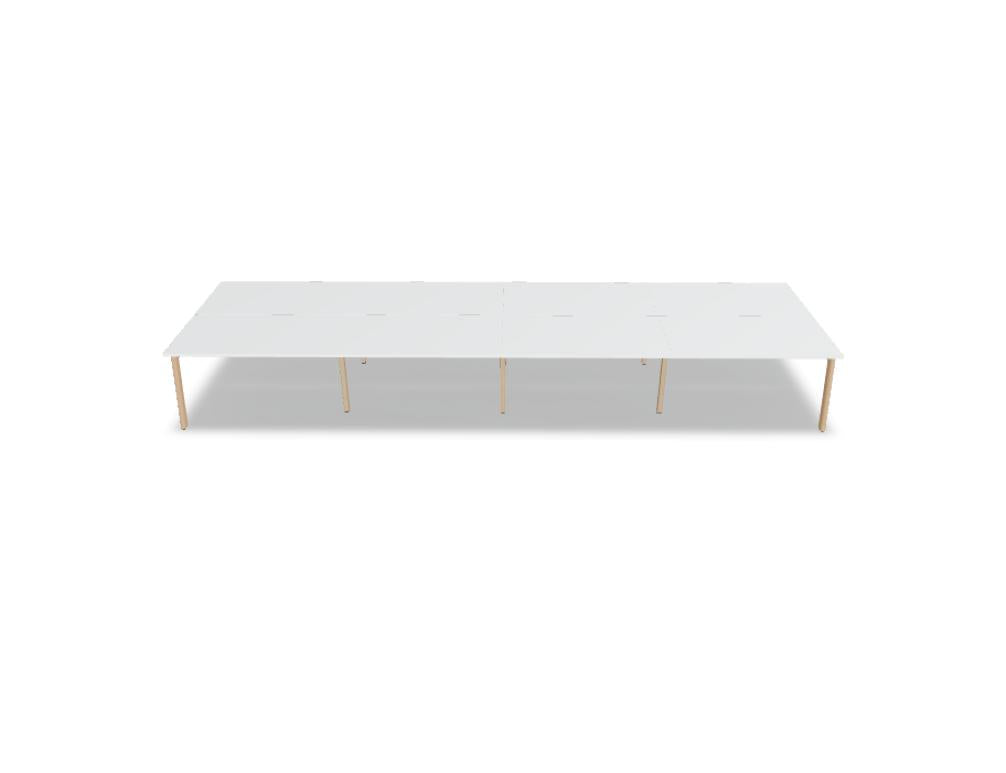Ogi B Bench BOB330E4 - Doppelschreibtisch in Weiss Pastell präsentiert im Onlineshop von KAQTU Design AG. Schreibtisch ist von Mdd