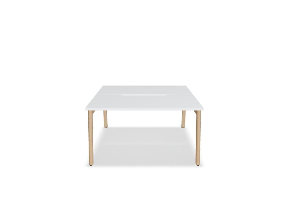Ogi B Bench BOB330 - Doppelschreibtisch in Weiss Pastell präsentiert im Onlineshop von KAQTU Design AG. Schreibtisch ist von Mdd