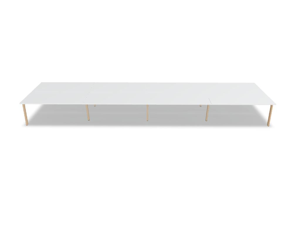 Ogi B Bench BOB350E4 - Doppelschreibtisch in Weiss Pastell präsentiert im Onlineshop von KAQTU Design AG. Schreibtisch ist von Mdd