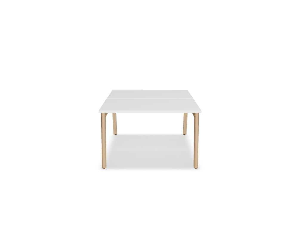 Ogi B Bench BOB420 - Doppelschreibtisch in Weiss Pastell präsentiert im Onlineshop von KAQTU Design AG. Schreibtisch ist von Mdd