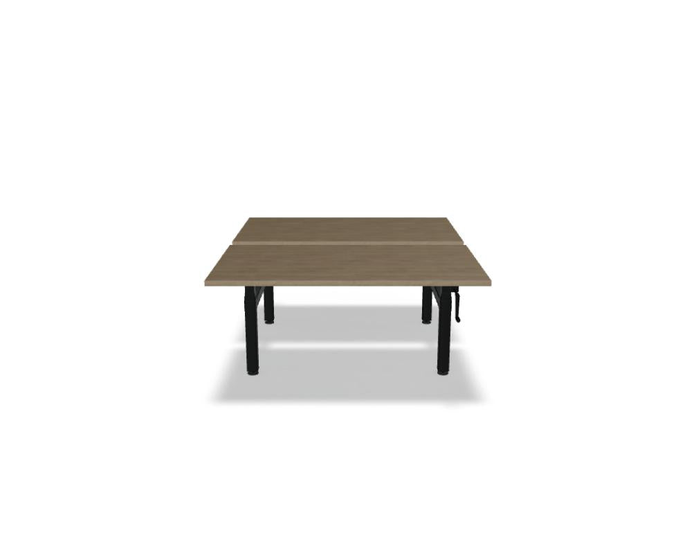 Ogi Drive Bench BOC30 - Doppelschreibtisch mit manueller Höhenverstellung in präsentiert im Onlineshop von KAQTU Design AG. Schreibtisch ist von Mdd