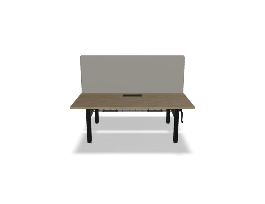 Ogi Drive Bench BOC40 - Doppelschreibtisch mit manueller Höhenverstellung in präsentiert im Onlineshop von KAQTU Design AG. Schreibtisch ist von Mdd