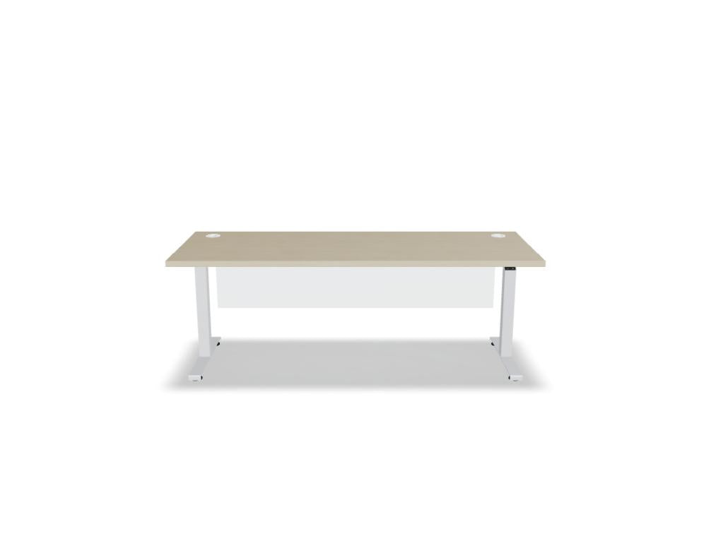 Ogi Drive BOD687 - Schreibtisch elektrisch höhenverstellbar, zweimotoriges Gestell in Honigeiche präsentiert im Onlineshop von KAQTU Design AG. Schreibtisch ist von Mdd