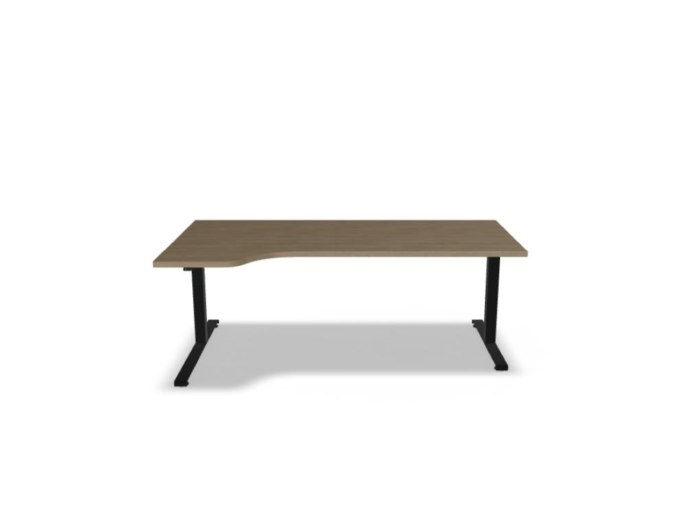 Ogi Drive BODK68 - Schreibtisch elektrisch höhenverstellbar, zweimotoriges Gestell in Honigeiche präsentiert im Onlineshop von KAQTU Design AG. Schreibtisch ist von Mdd
