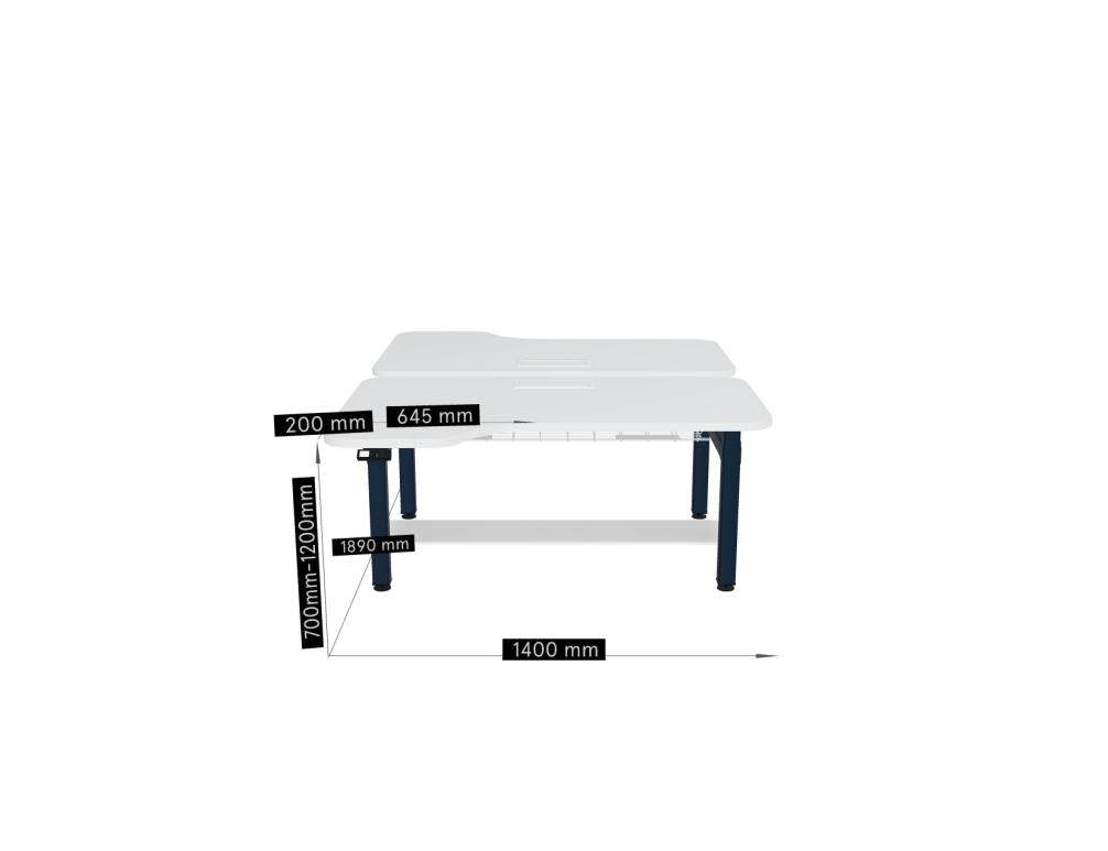 Ogi Drive Bench BODKZ574 - Doppelschreibtisch mit elektrischer Höhenverstellung, zweimotoriges Gestell in Honigeiche präsentiert im Onlineshop von KAQTU Design AG. Schreibtisch ist von Mdd