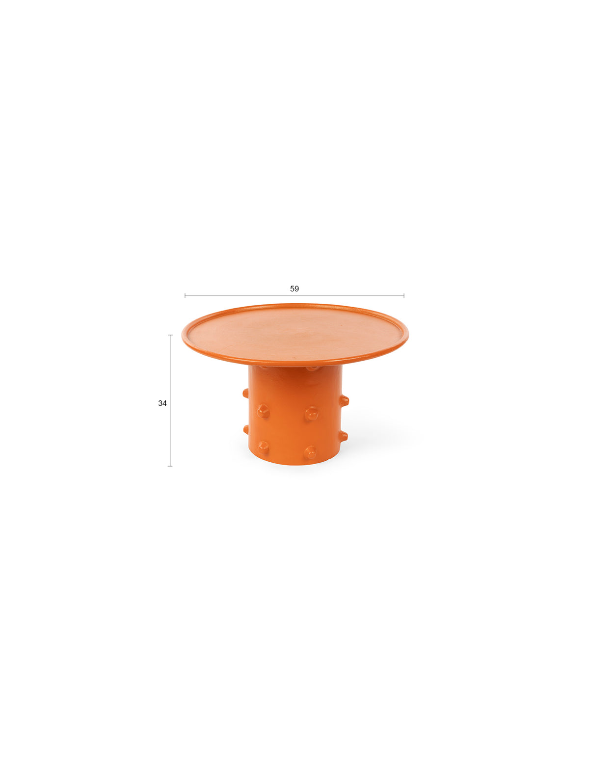 Pinch Me Beistelltisch in orange präsentiert im Onlineshop von KAQTU Design AG. Couchtisch ist von Bold Monkey